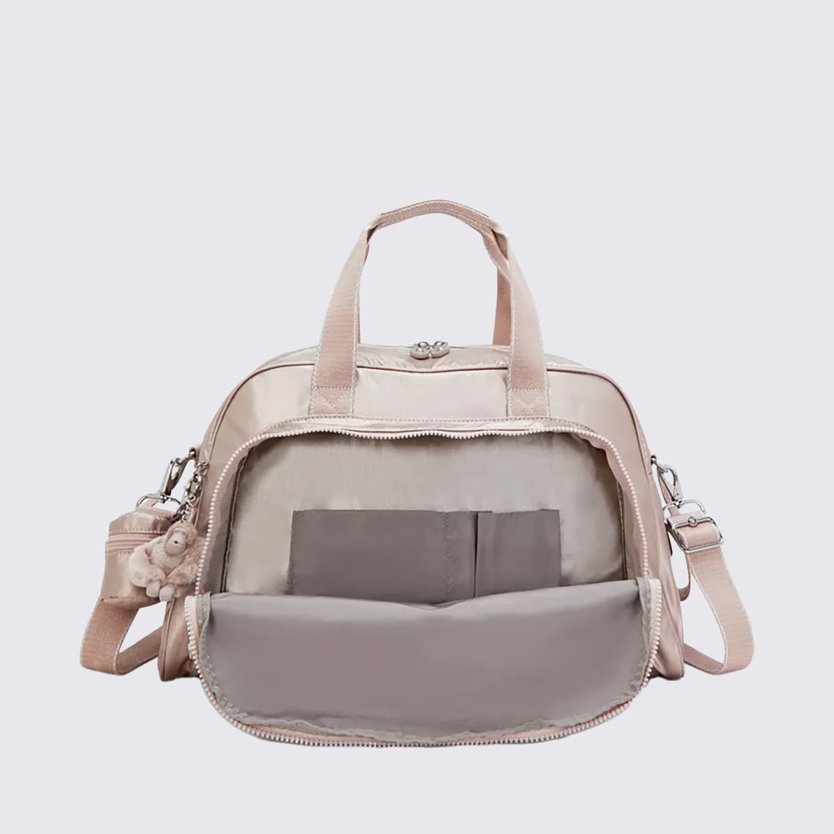 Bolsa Maternidade Kipling Camama Metalizado 1355648I Bege 5