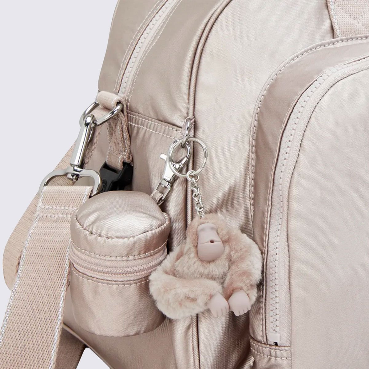 Bolsa Maternidade Kipling Camama Metalizado 1355648I Bege 6