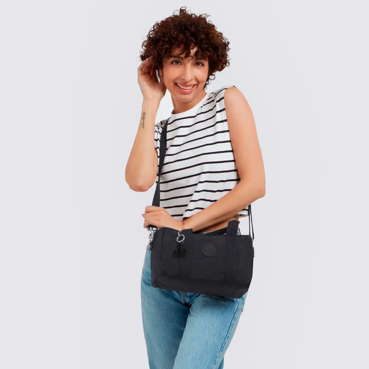 Bolsa Kipling Bina M Preto I7532P39 Preto 6