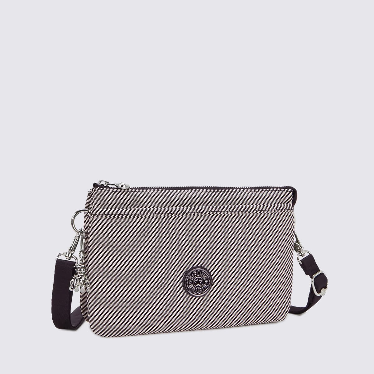 Bolsa Kipling Riri Estampado I80434SY Branco/Preto 3