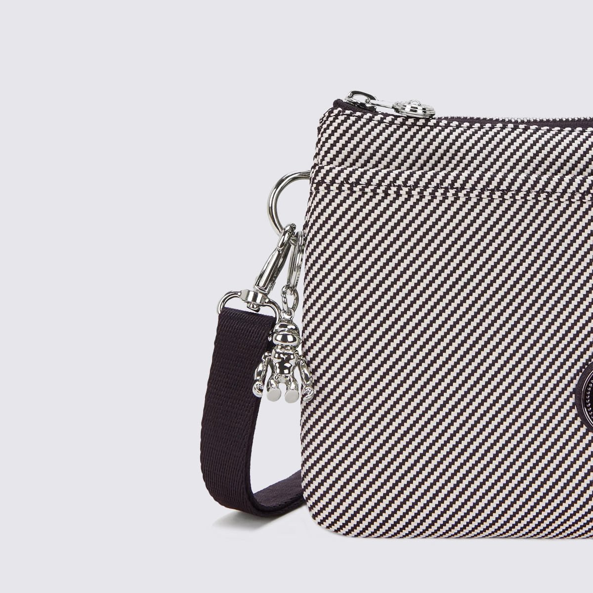 Bolsa Kipling Riri Estampado I80434SY Branco/Preto 5