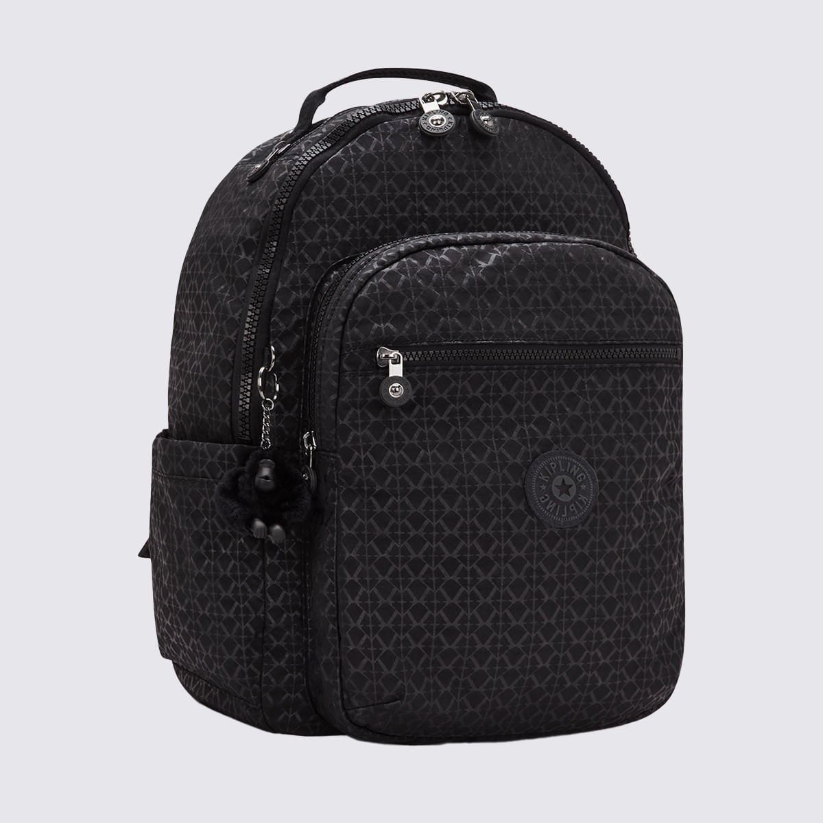 Mochila Kipling Seoul Preto Estampado I4034K59 Preto 3
