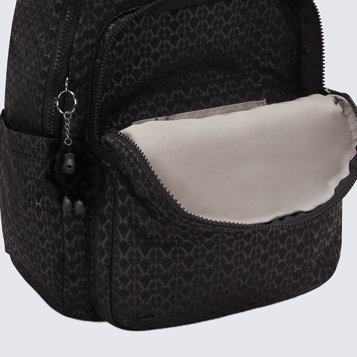 Mochila Kipling Seoul Preto Estampado I4034K59 Preto 5