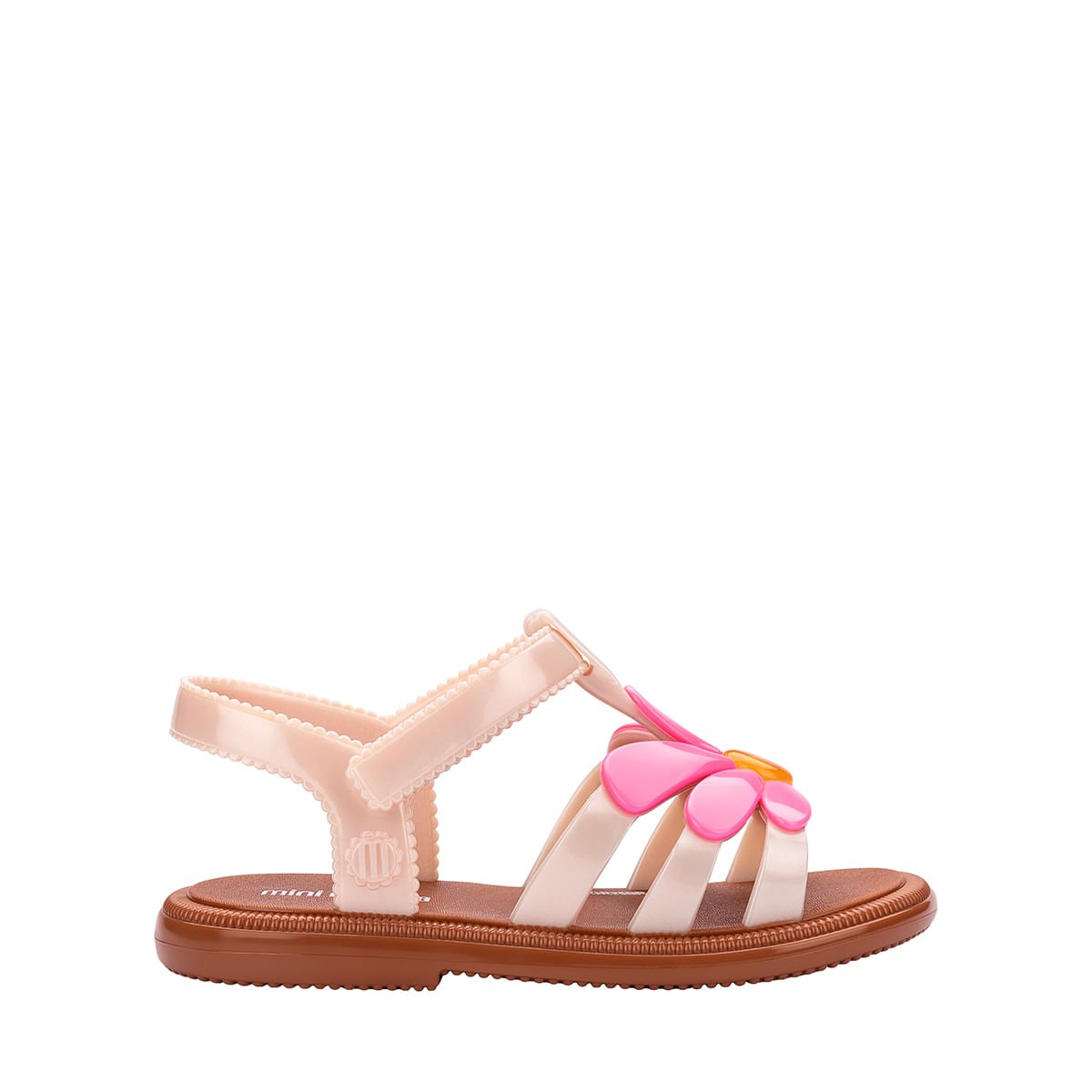 Mini Melissa Hip Bloomy Baby Marrom Rosa 35902