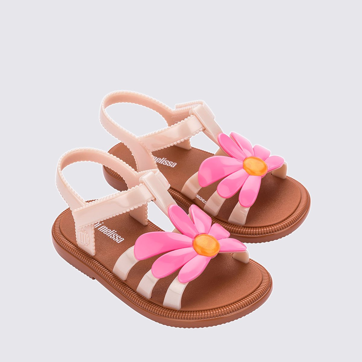 Mini Melissa Hip Bloomy Baby Marrom Rosa 35902 Bege 3