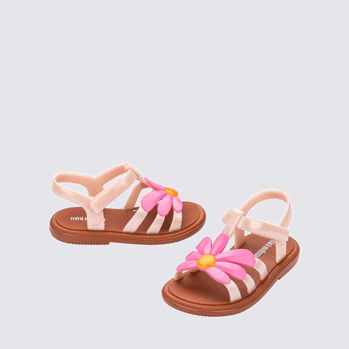 Mini Melissa Hip Bloomy Baby Marrom Rosa 35902 Bege 4