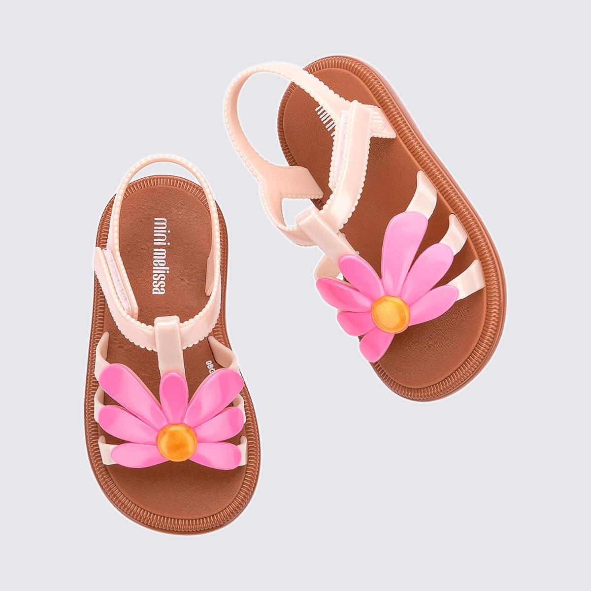 Mini Melissa Hip Bloomy Baby Marrom Rosa 35902 Bege 5