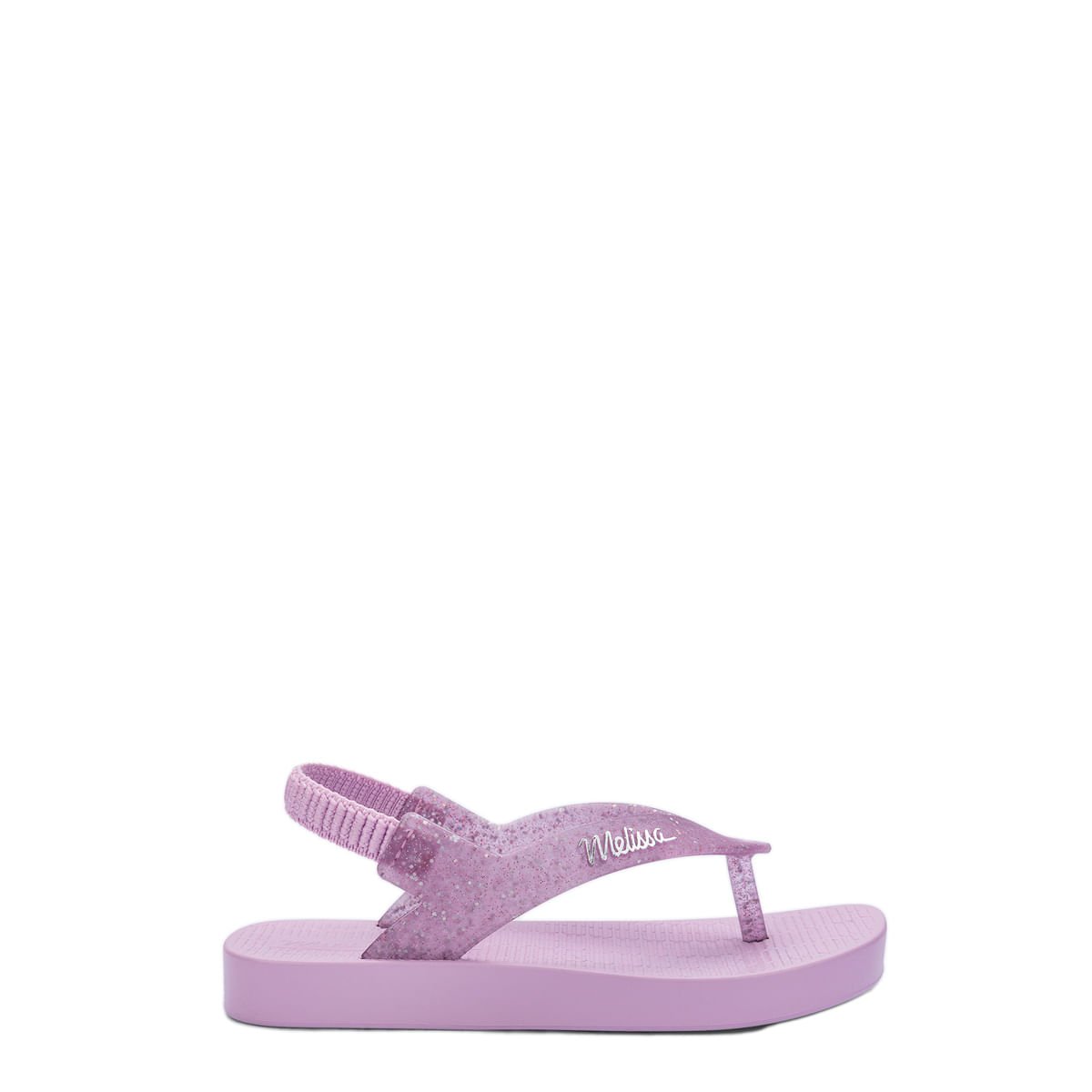 Mini Melissa Sun Long Beach Baby Lilás Glitter 35762