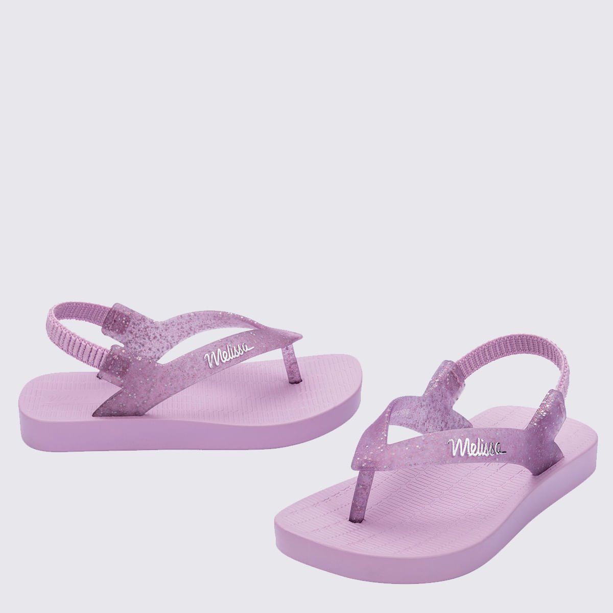 Mini Melissa Sun Long Beach Baby Lilás Glitter 35762 Lilás 4
