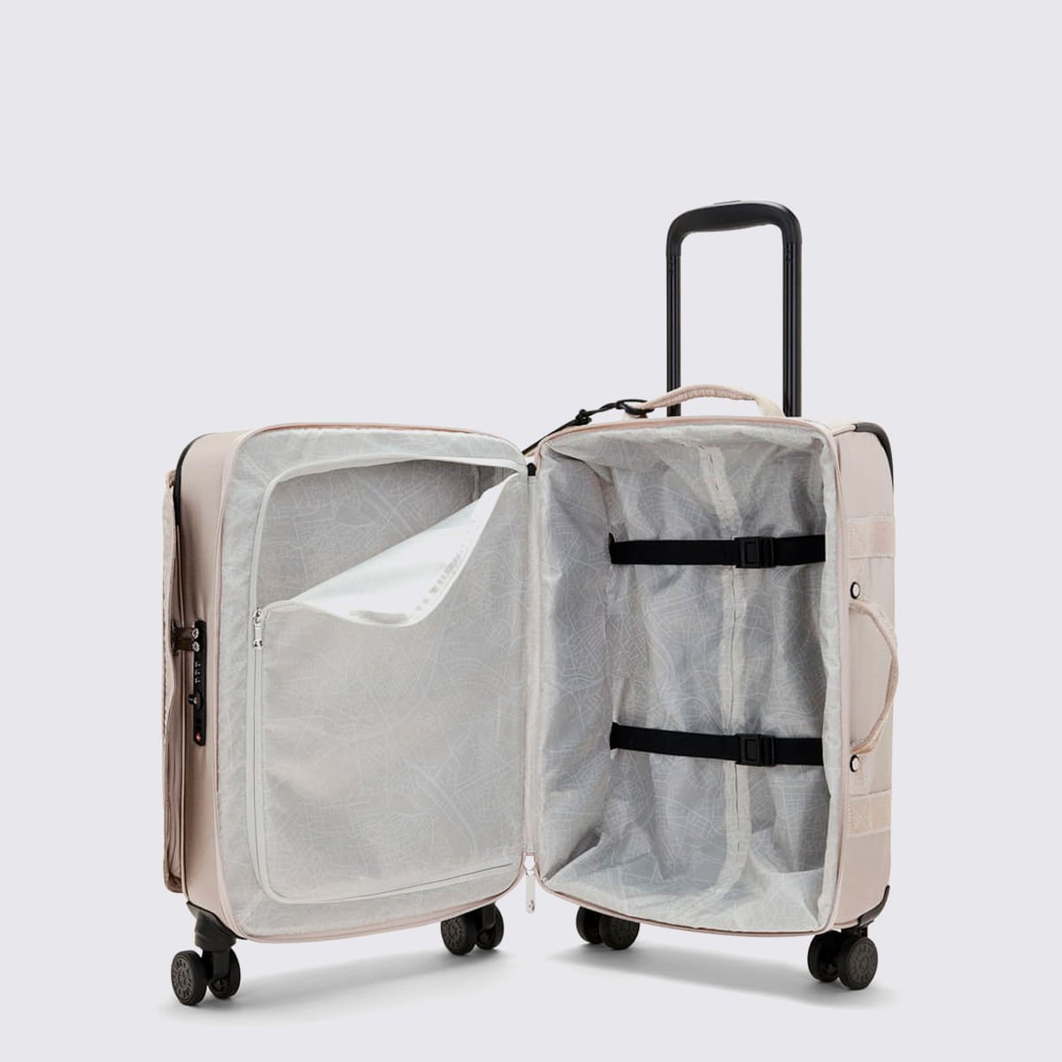 Mala Kipling Spontaneous S Metalizado I799748I Prata 4