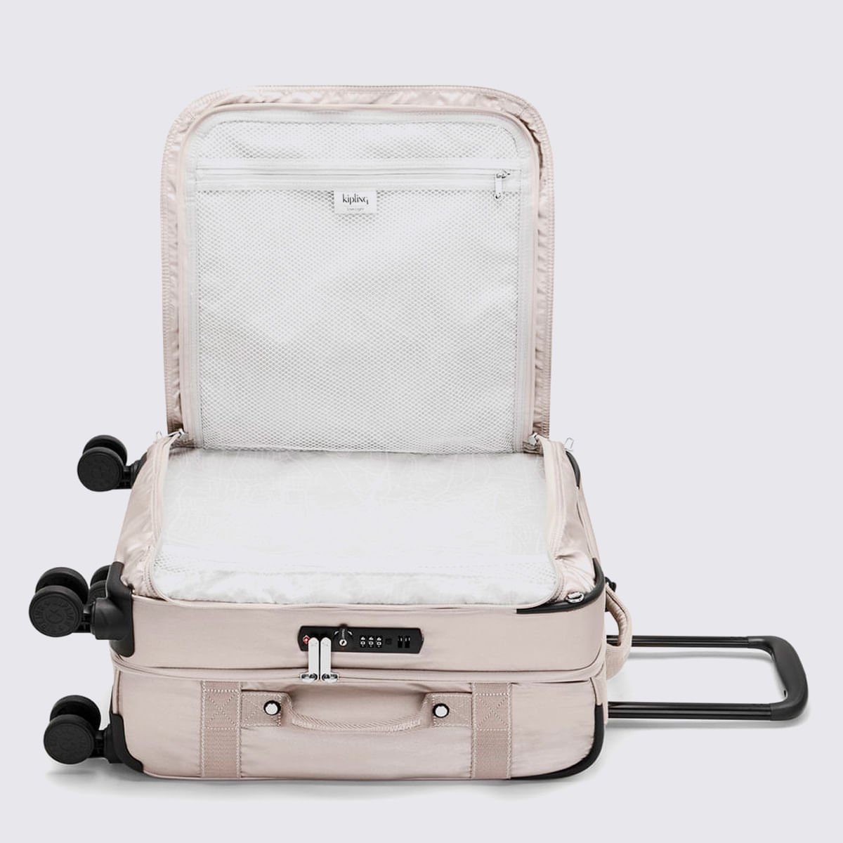 Mala Kipling Spontaneous S Metalizado I799748I Prata 5