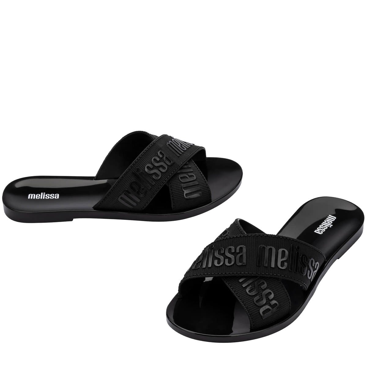 Melissa M Lover Slide Preto 35740 Preto 4