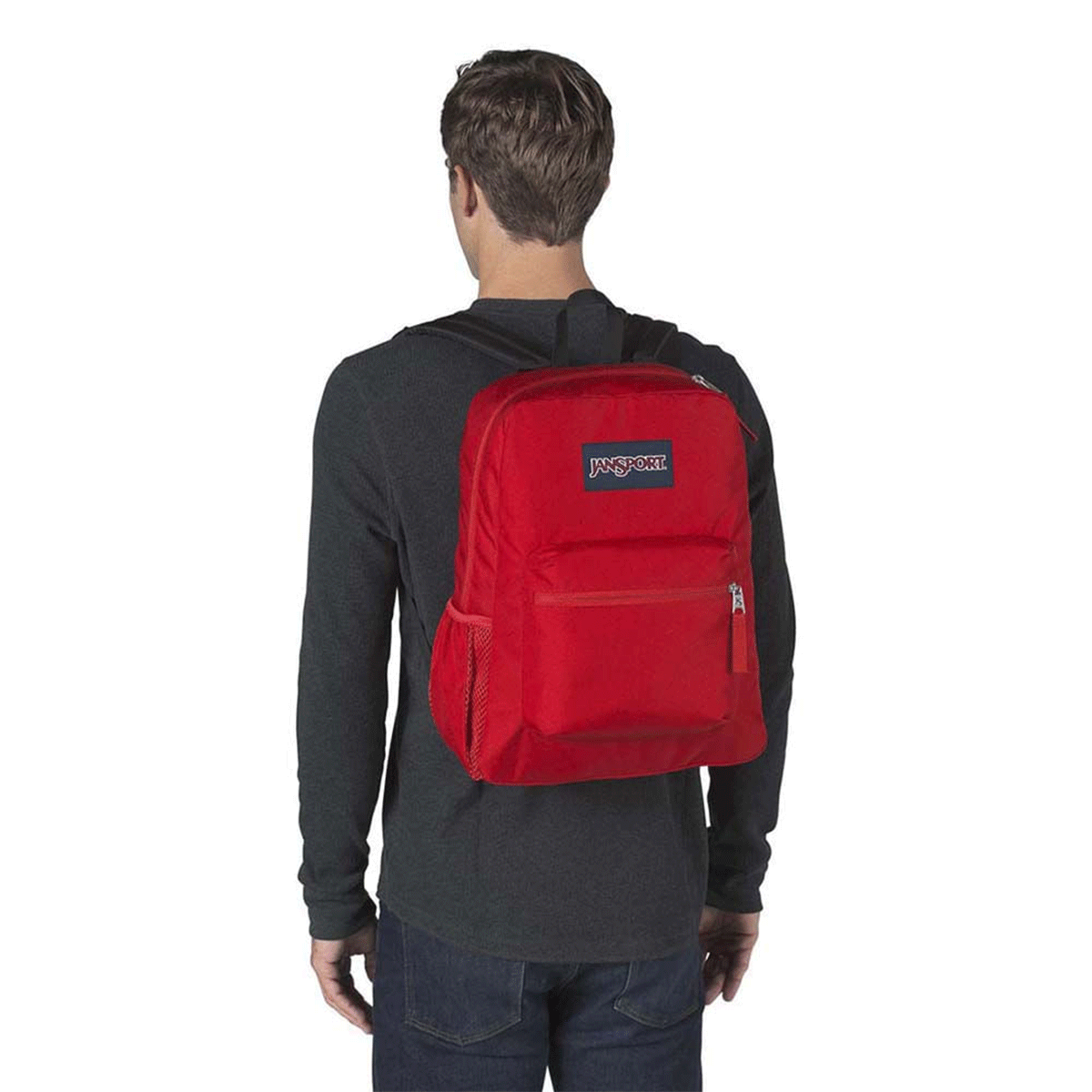 Mochila Jansport Cross Town Red Tape 47LW5XP Vermelho 3