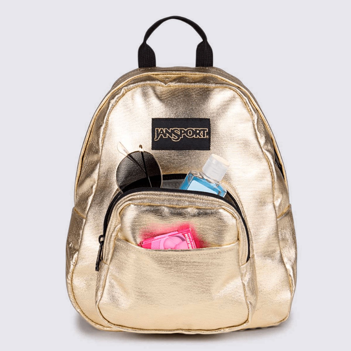 Mini Mochila Jansport Half Pint Fx Surreal Shine Gold 3C4JLA9 Dourado 4