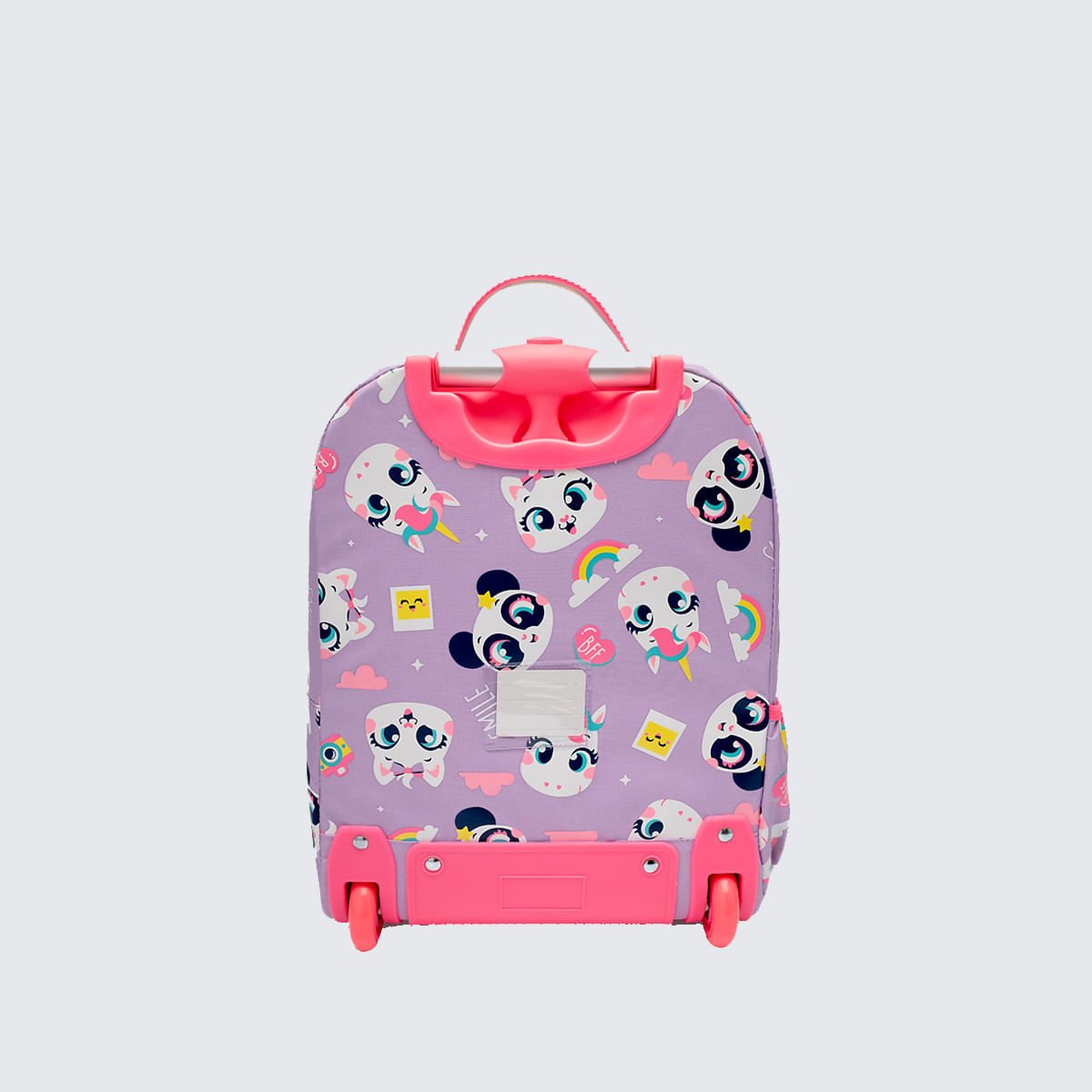 Mochila Puket com Rodinha Multibichos Best Friend Lilás 6