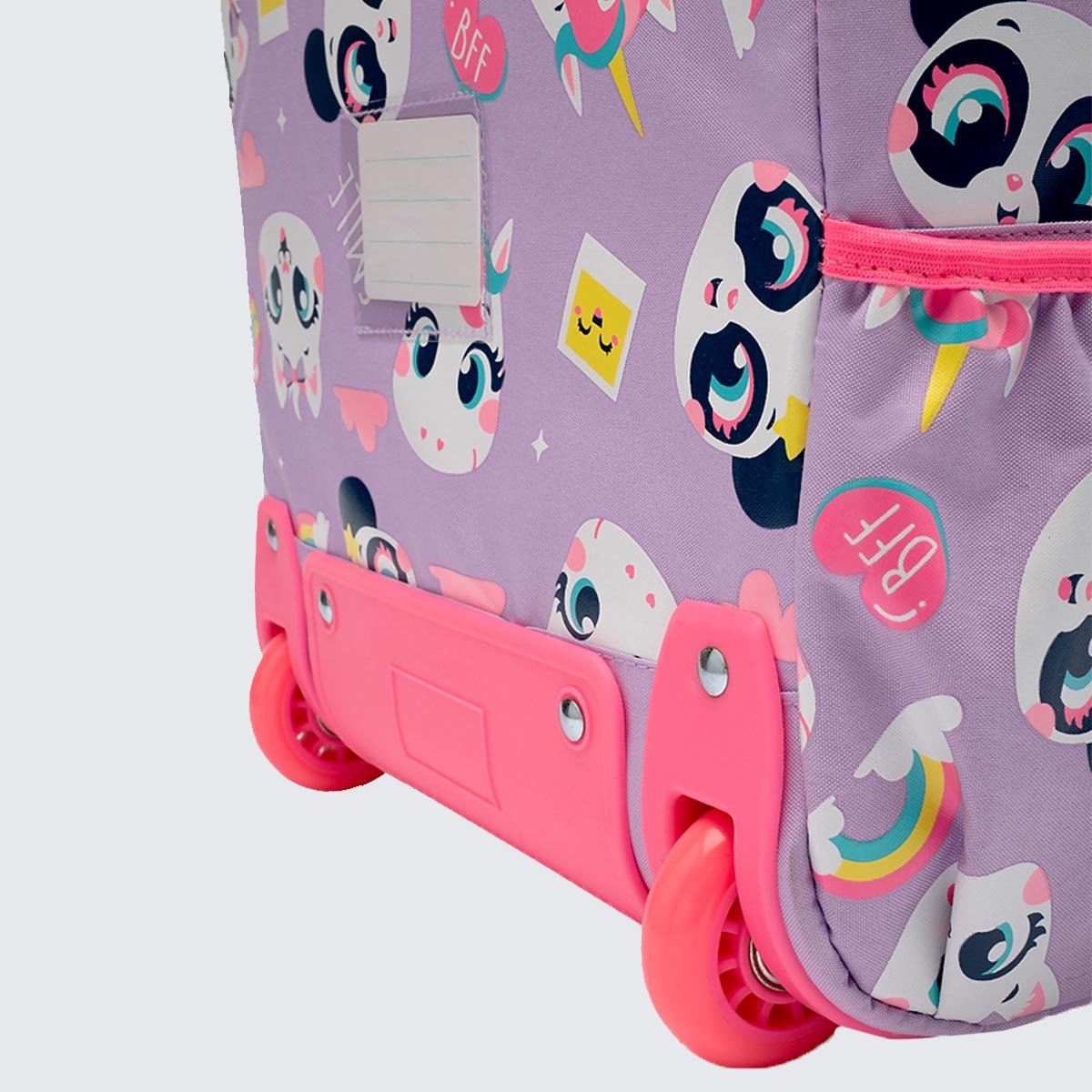 Mochila Puket com Rodinha Multibichos Best Friend Lilás 7
