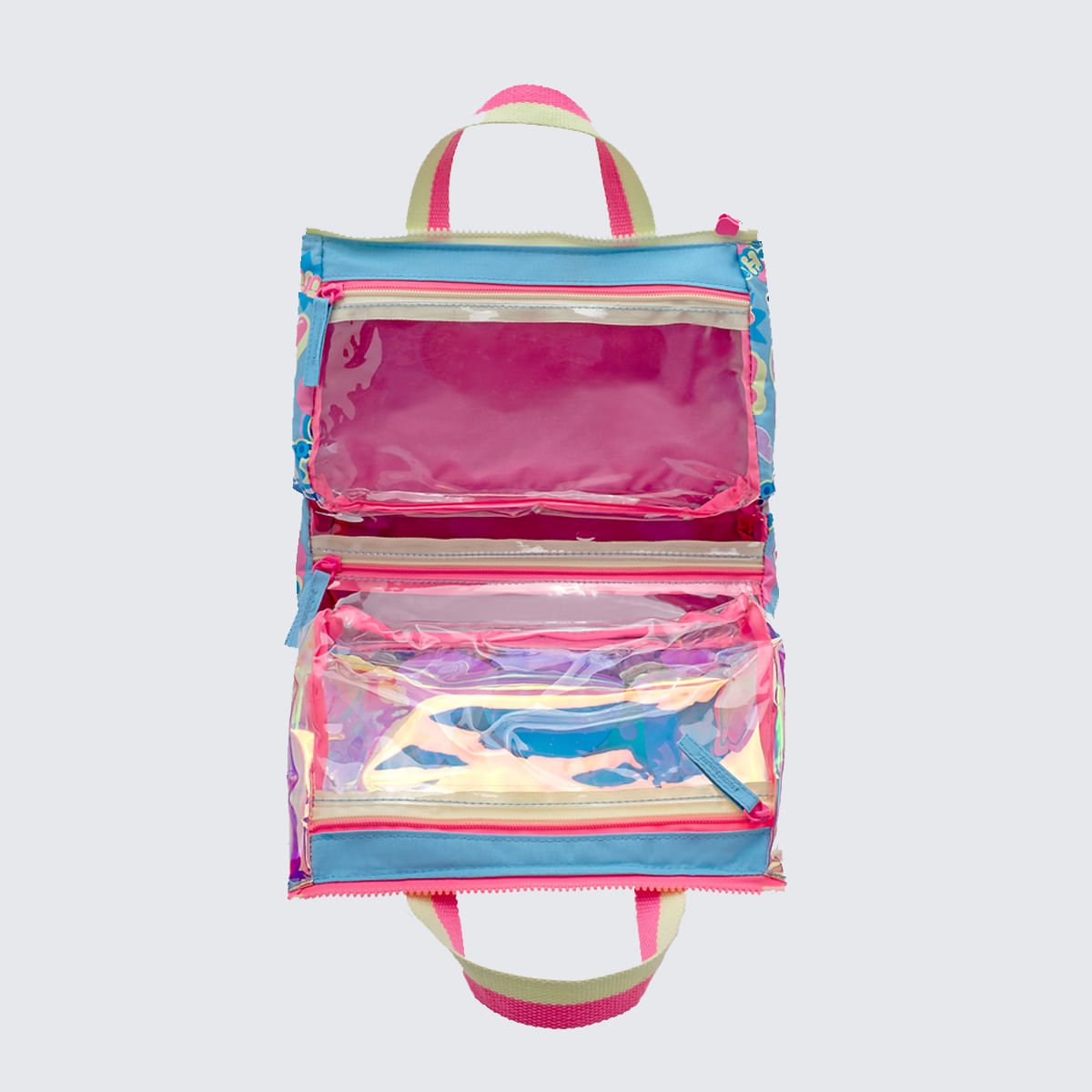 Necessaire Puket Holográfica Stitch Azul 4