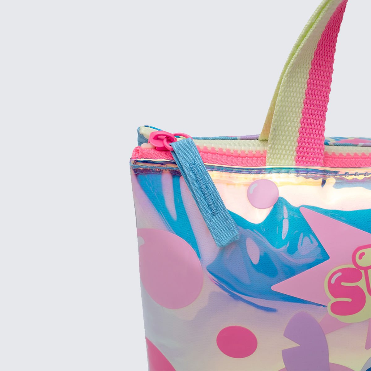 Necessaire Puket Holográfica Stitch Azul 5