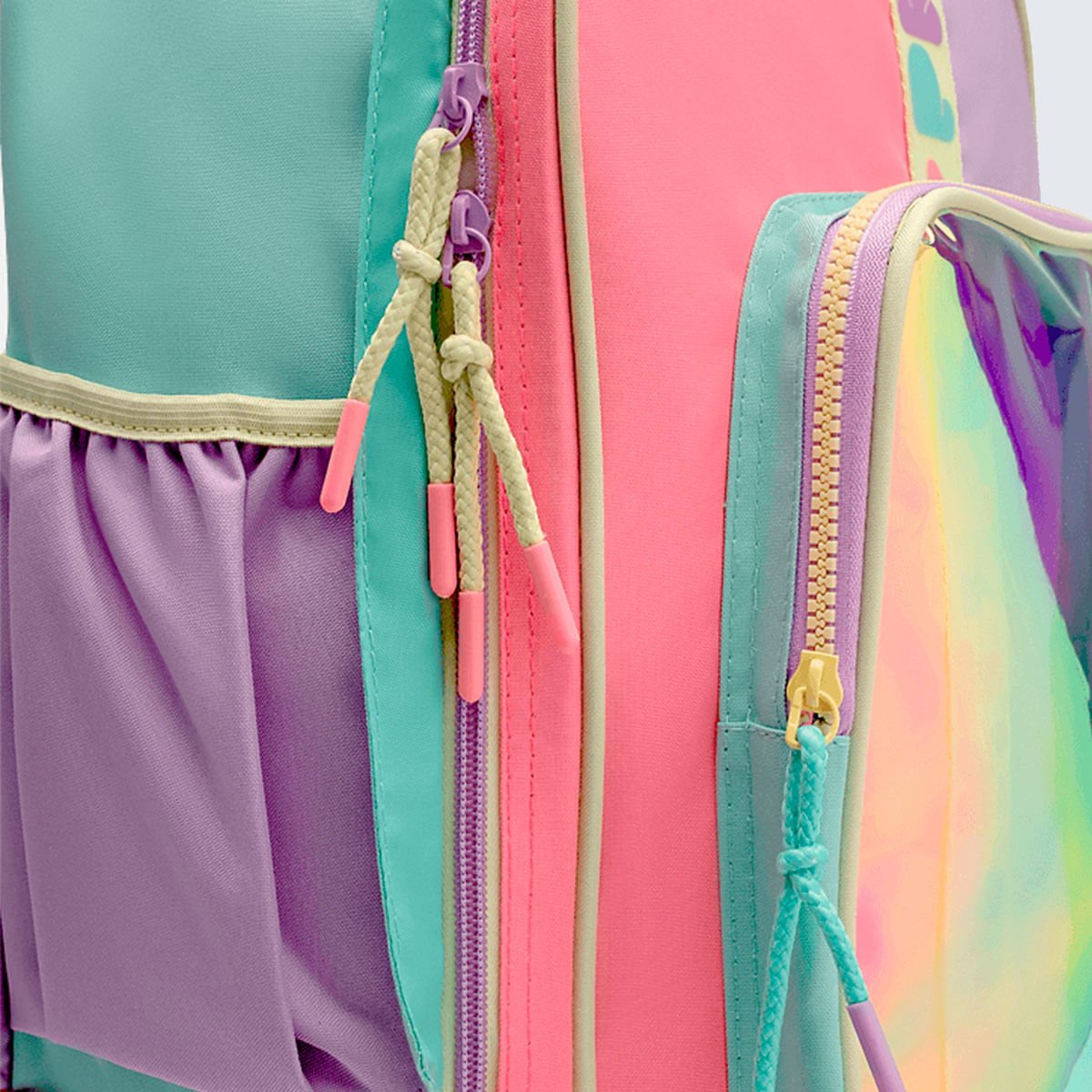 Mochila Puket com Rodinha Color Block Multicores 5