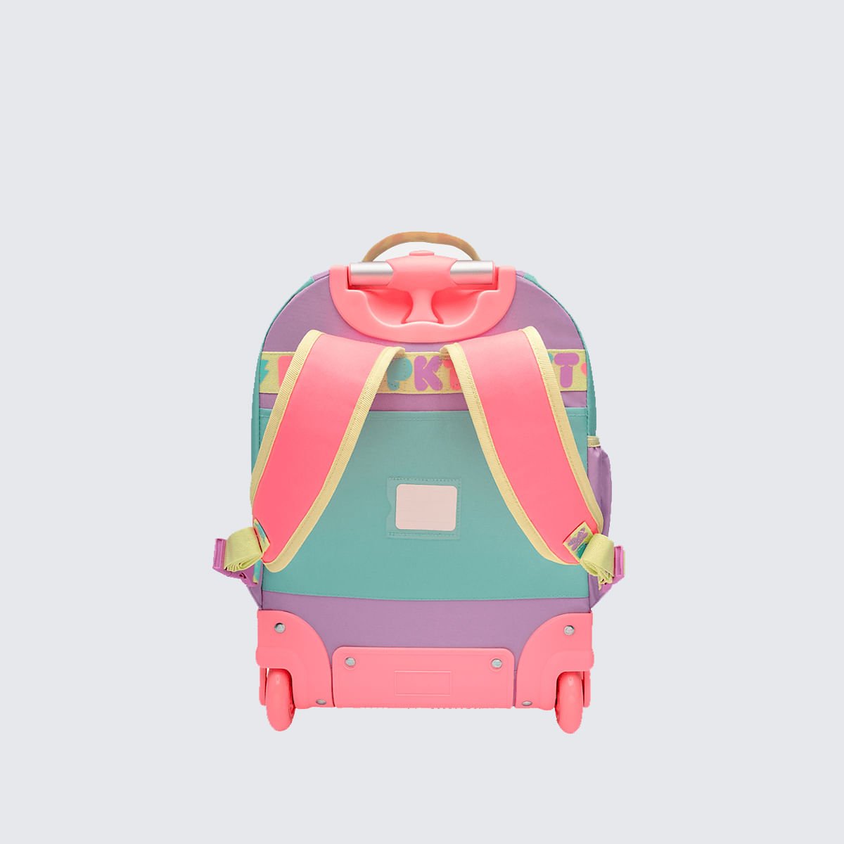 Mochila Puket com Rodinha Color Block Multicores 6