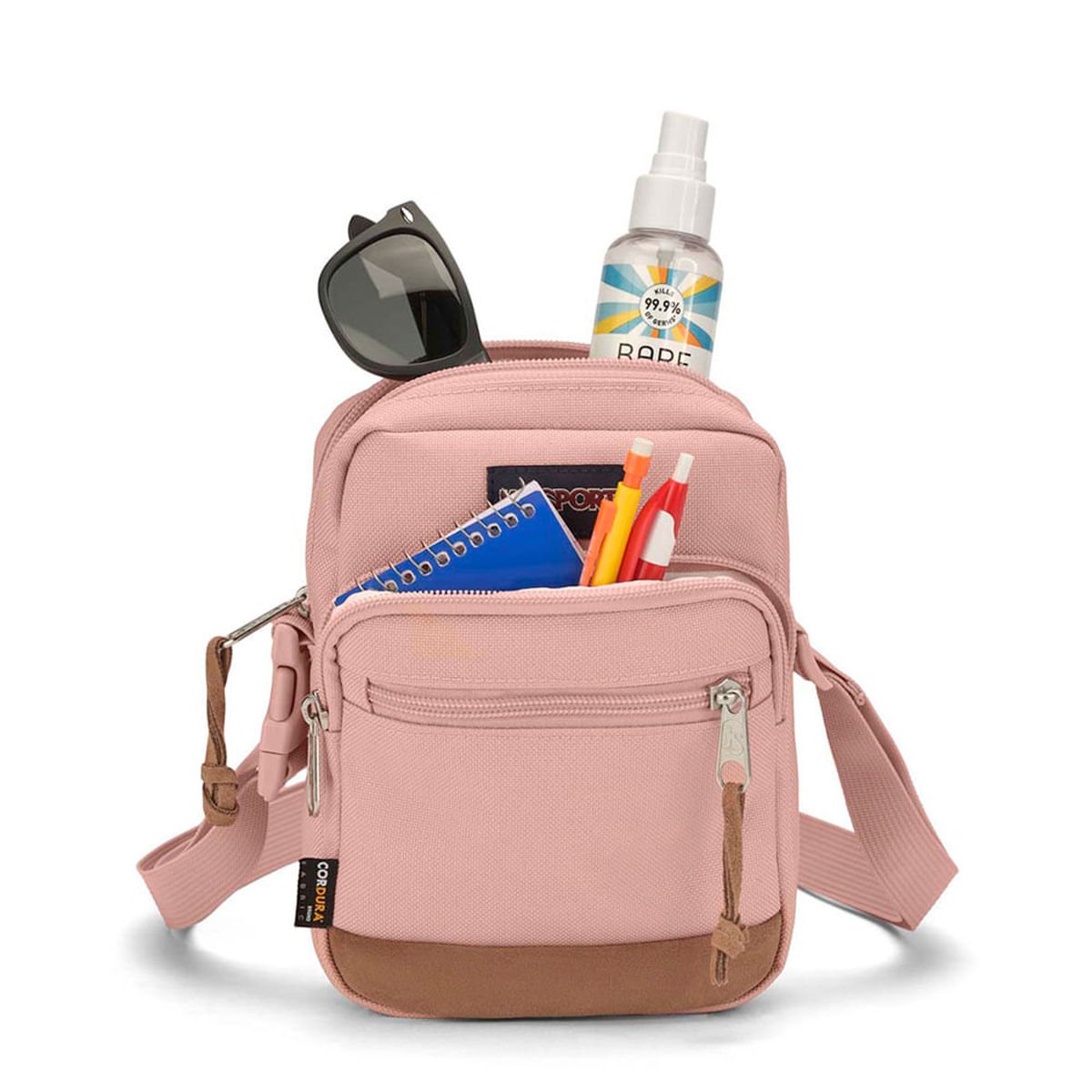 Bolsa Jansport Transversal Core Crossbody Misty Rose 7ZNV7N8 Rosa 4