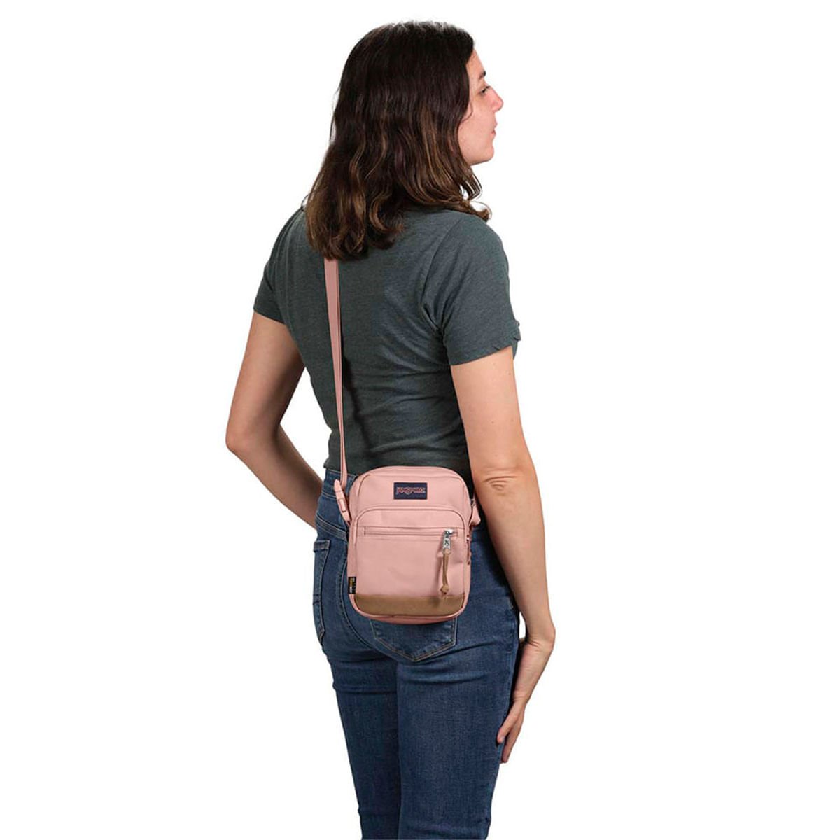 Bolsa Jansport Transversal Core Crossbody Misty Rose 7ZNV7N8 Rosa 6