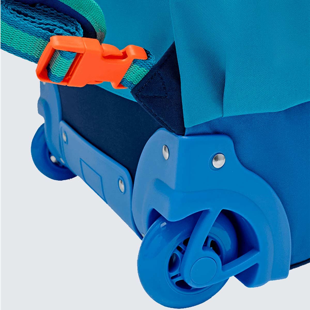 Mochila Puket com Rodinha Color Block Azul 6