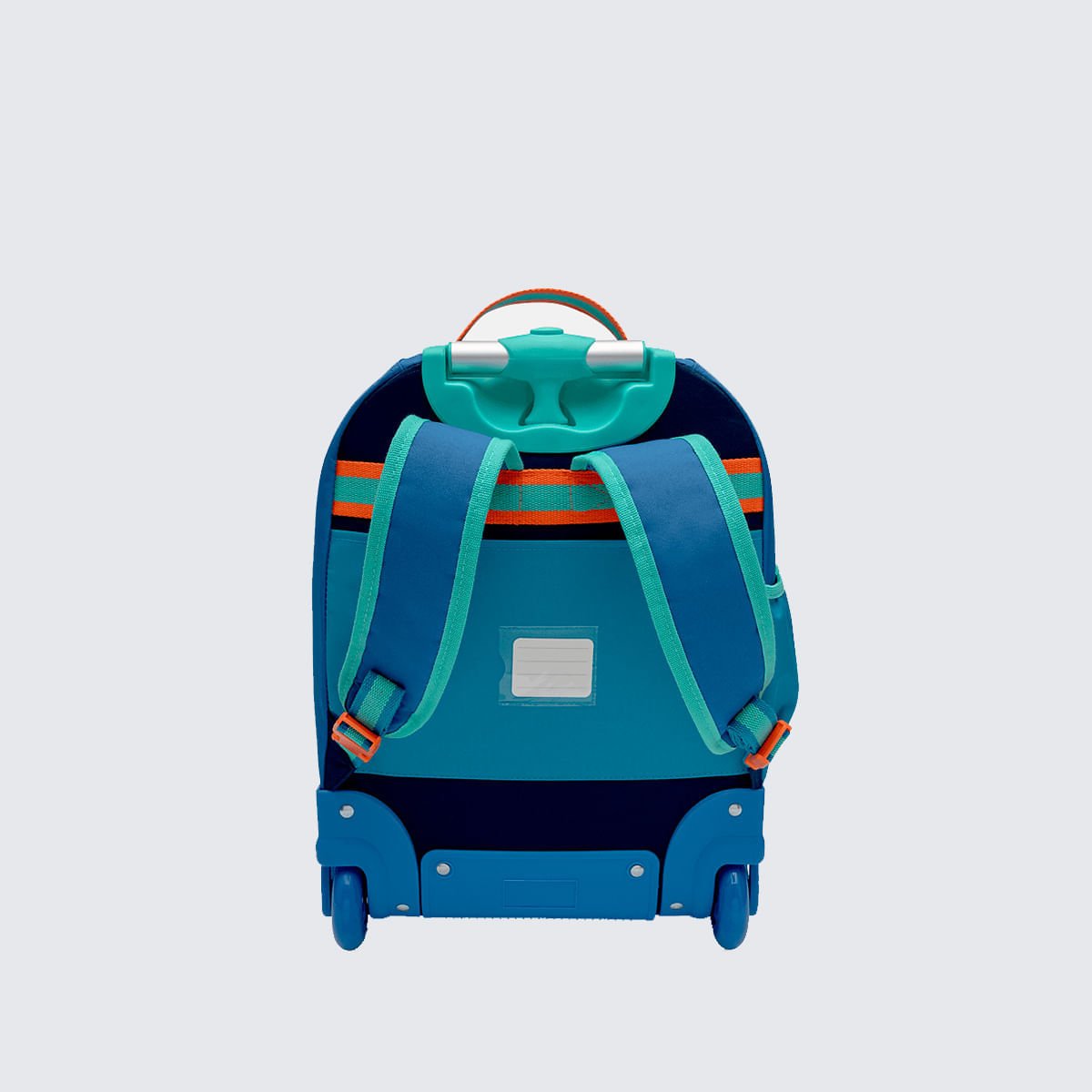 Mochila Puket com Rodinha Color Block Azul 7