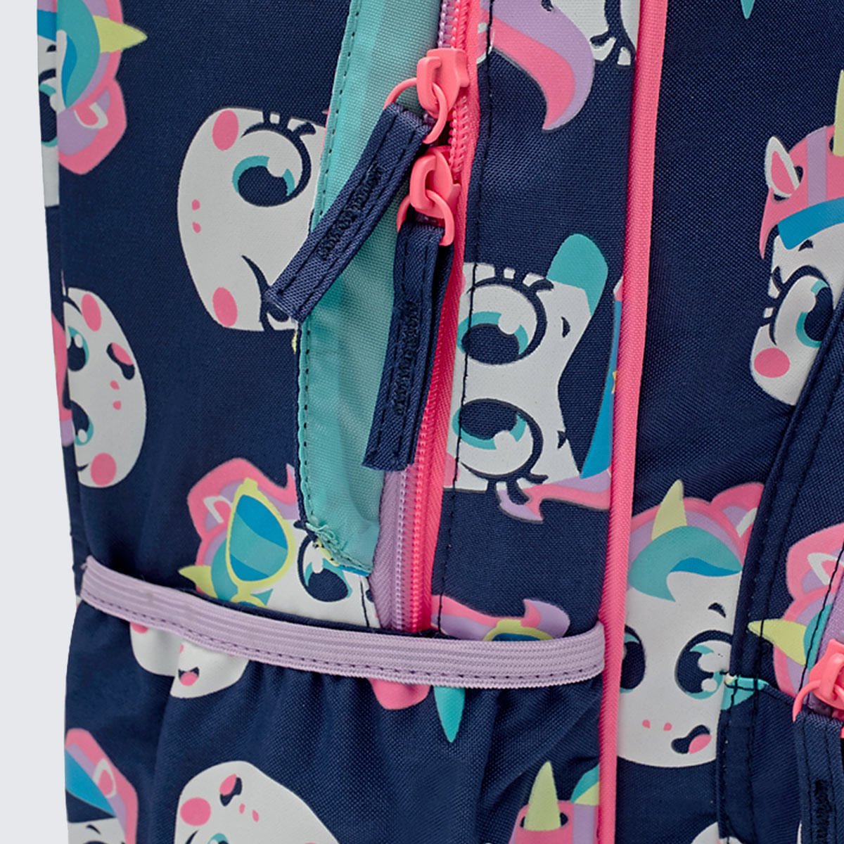 Mochila Puket com Rodinha Unicórnio Tênis Azul Marinho 6