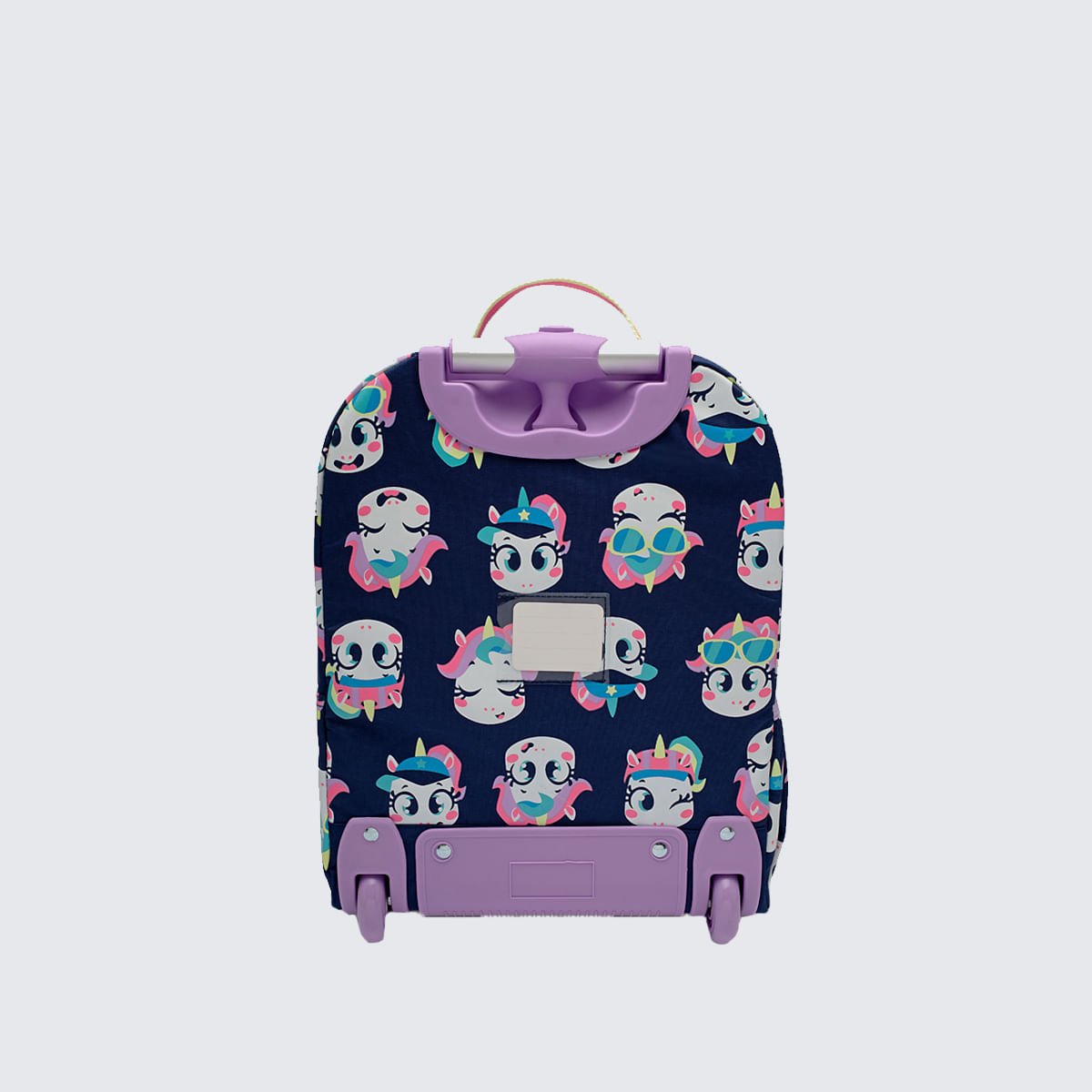 Mochila Puket com Rodinha Unicórnio Tênis Azul Marinho 7