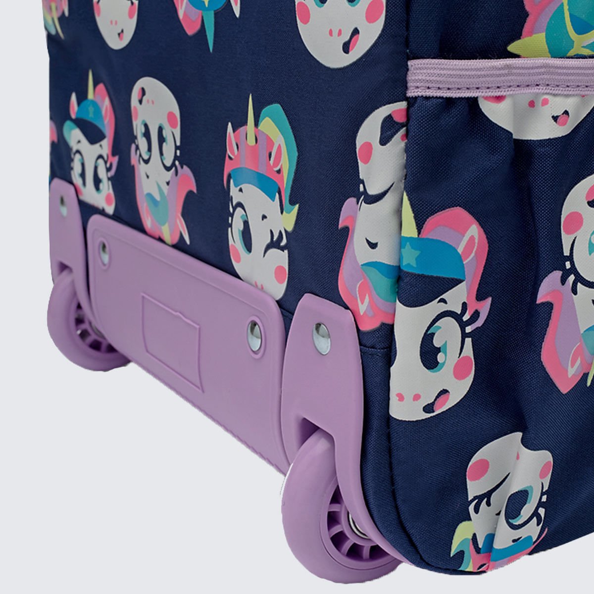 Mochila Puket com Rodinha Unicórnio Tênis Azul Marinho 8