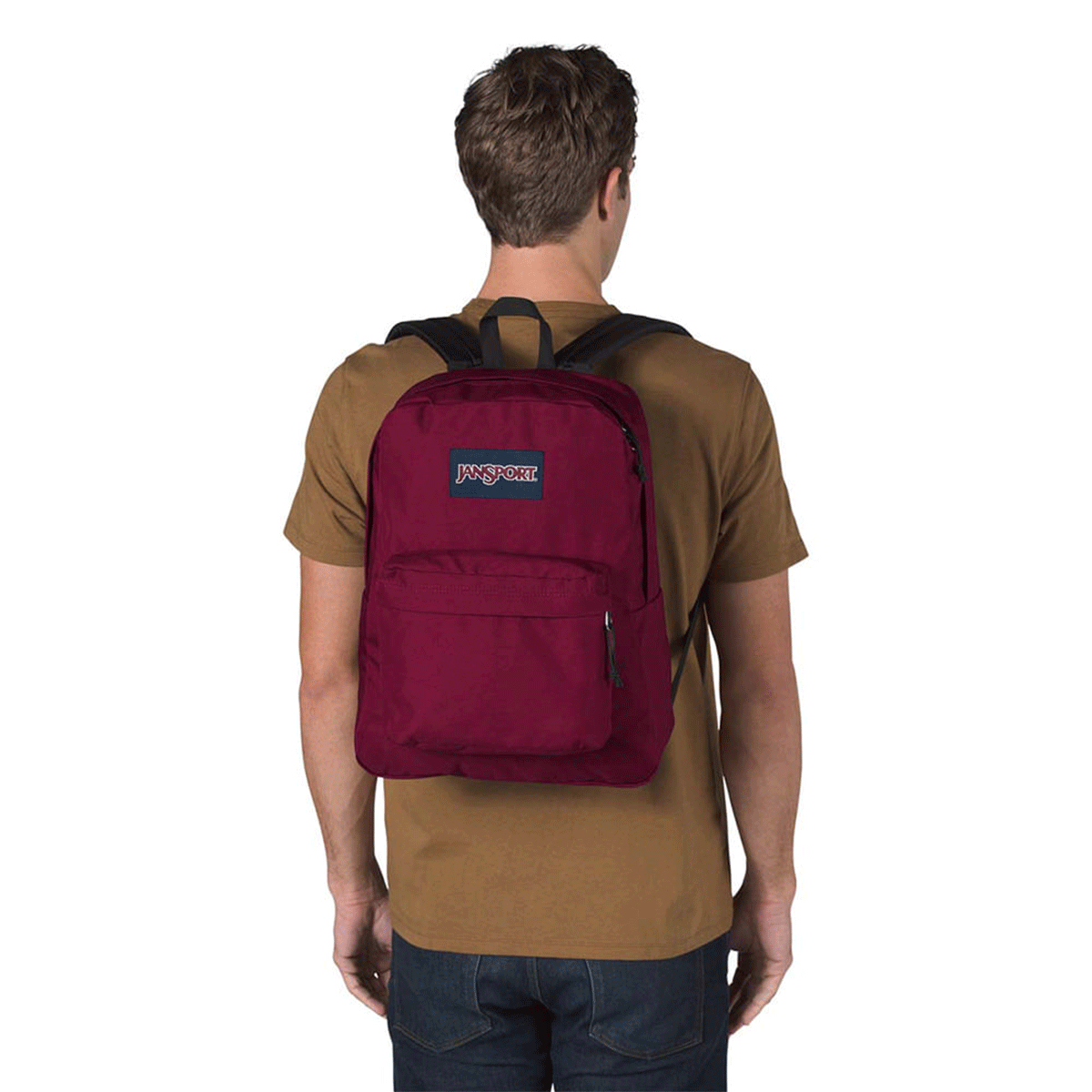 Mochila Jansport Superbreak Russet Red 4QUT04S Bordô 3