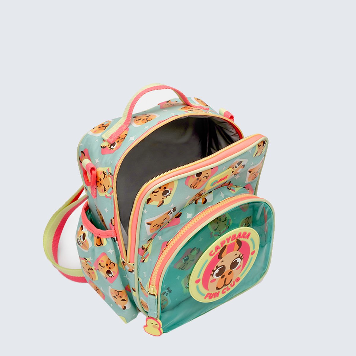 Lancheira Térmica Puket com Bolso Frontal Capy Bora Verde 3