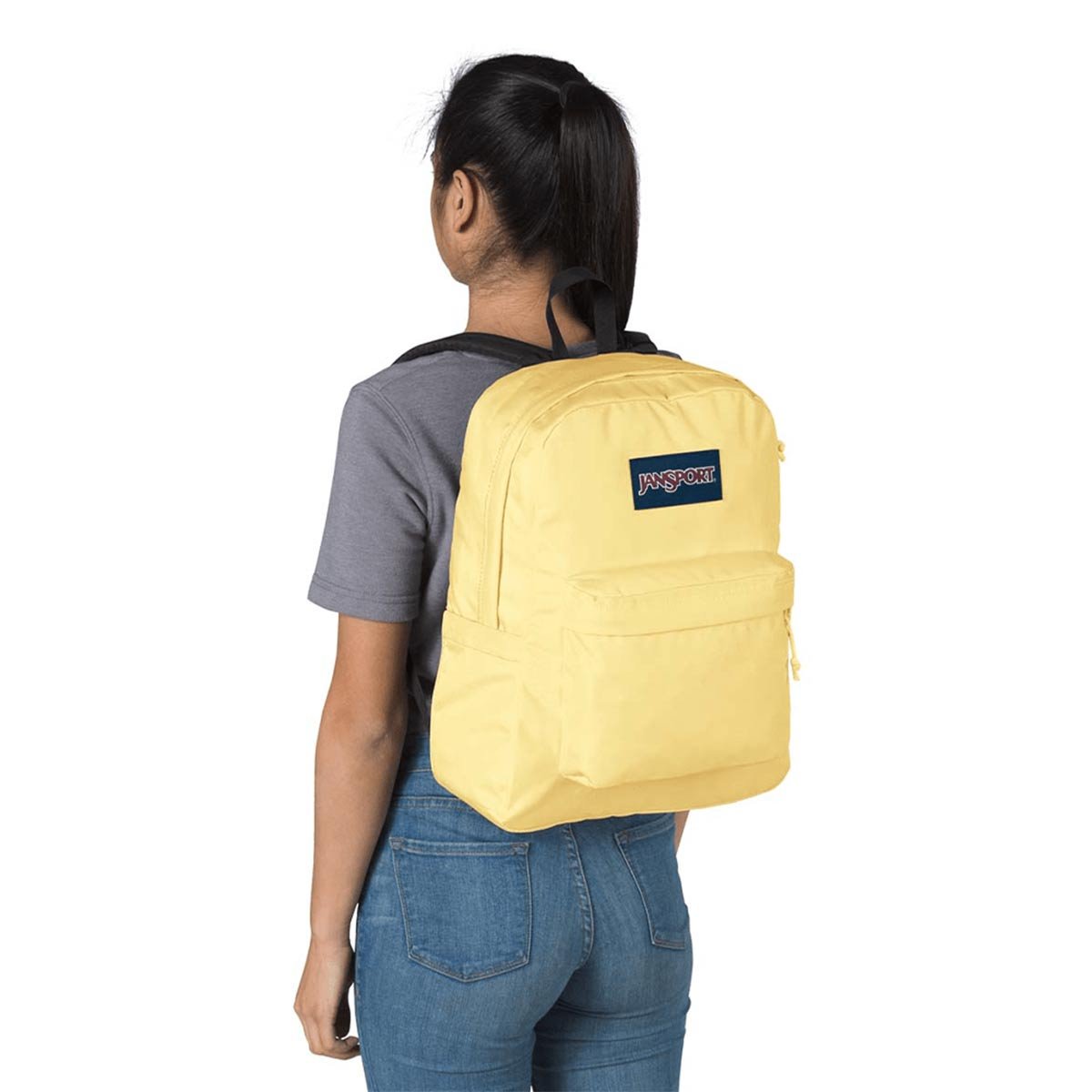 Mochila Jansport Superbreak Plus Pale Banana 4QUE85X Amarelo 4
