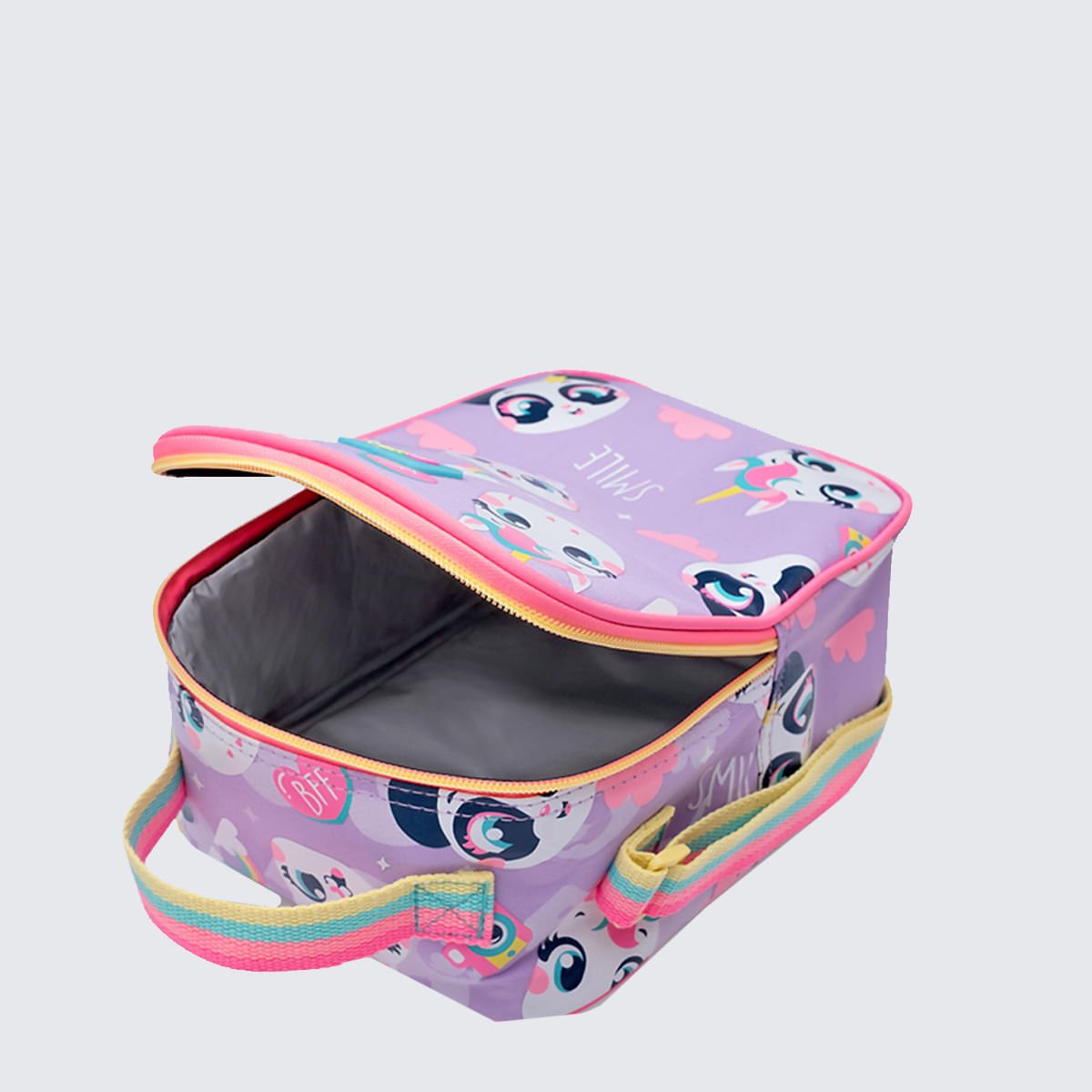 Lancheira Térmica Puket Multibichos Best Friend Lilás 4