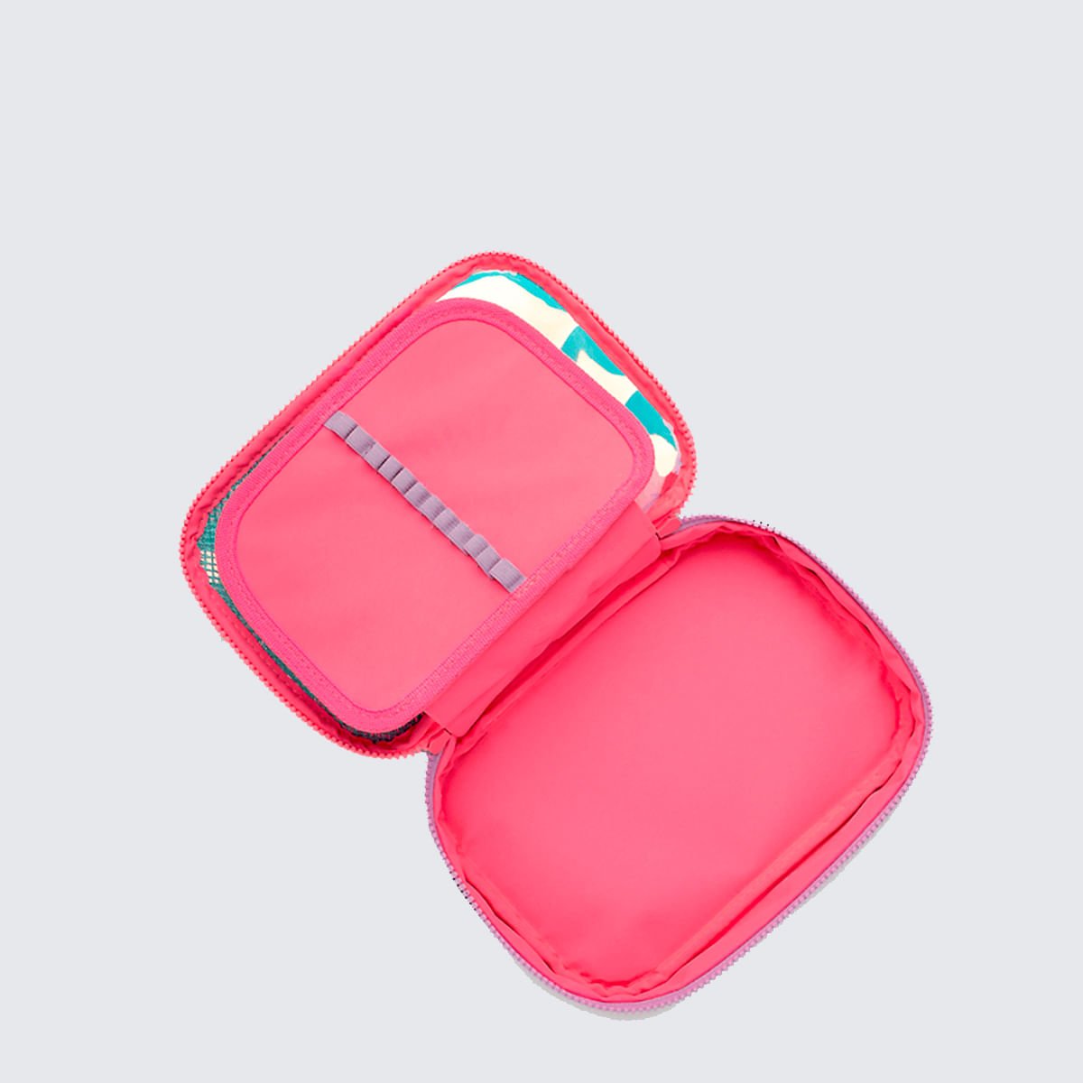 Estojo Puket Grande Unicórnio Tênis Azul/Rosa 3