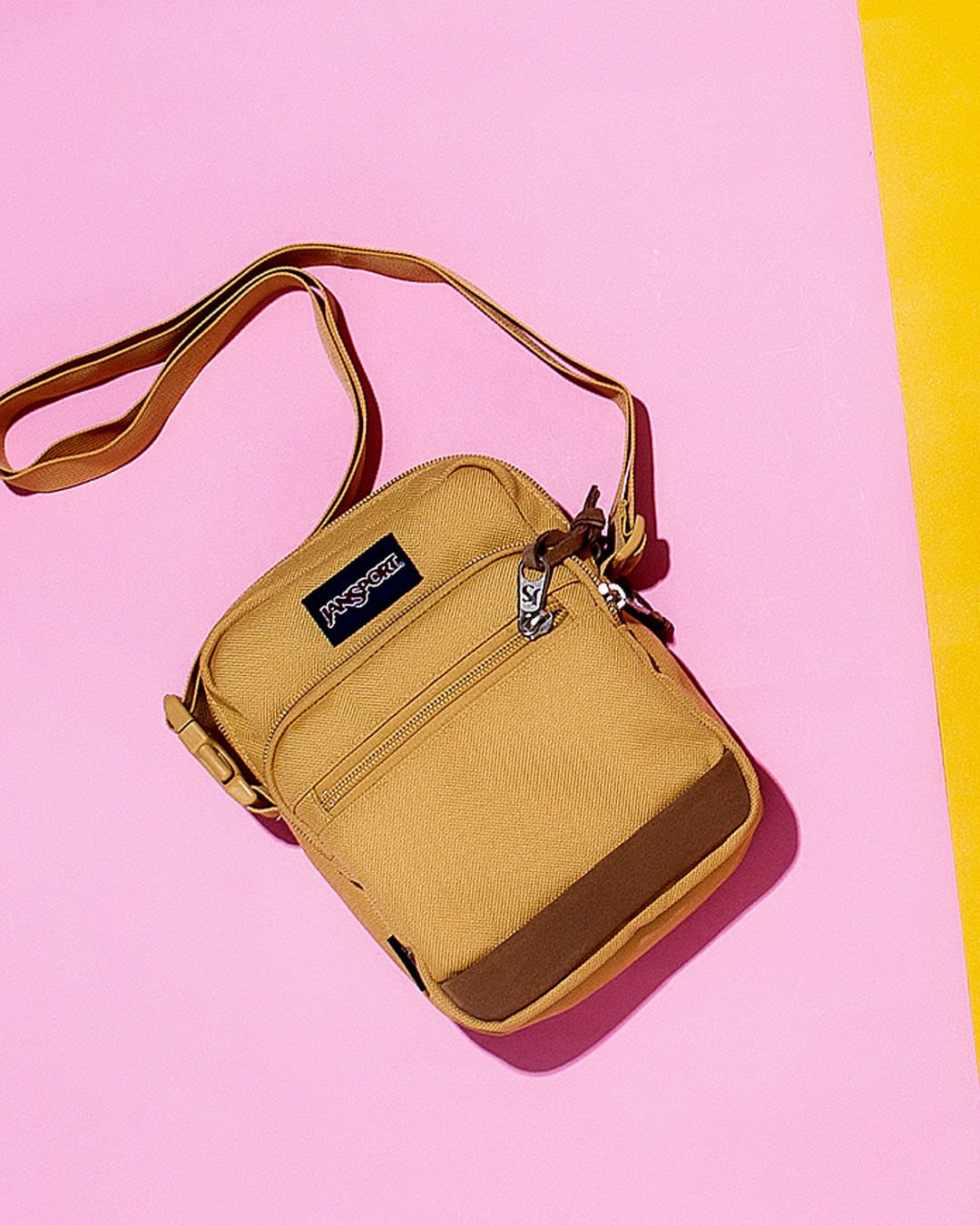 Bolsa Jansport Transversal Core Crossbody Curry 7ZNV95Z Bege 8