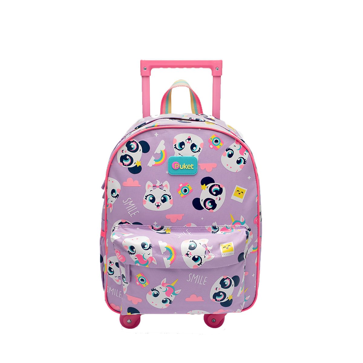 Mochila Puket com Rodinha Multibichos Best Friend