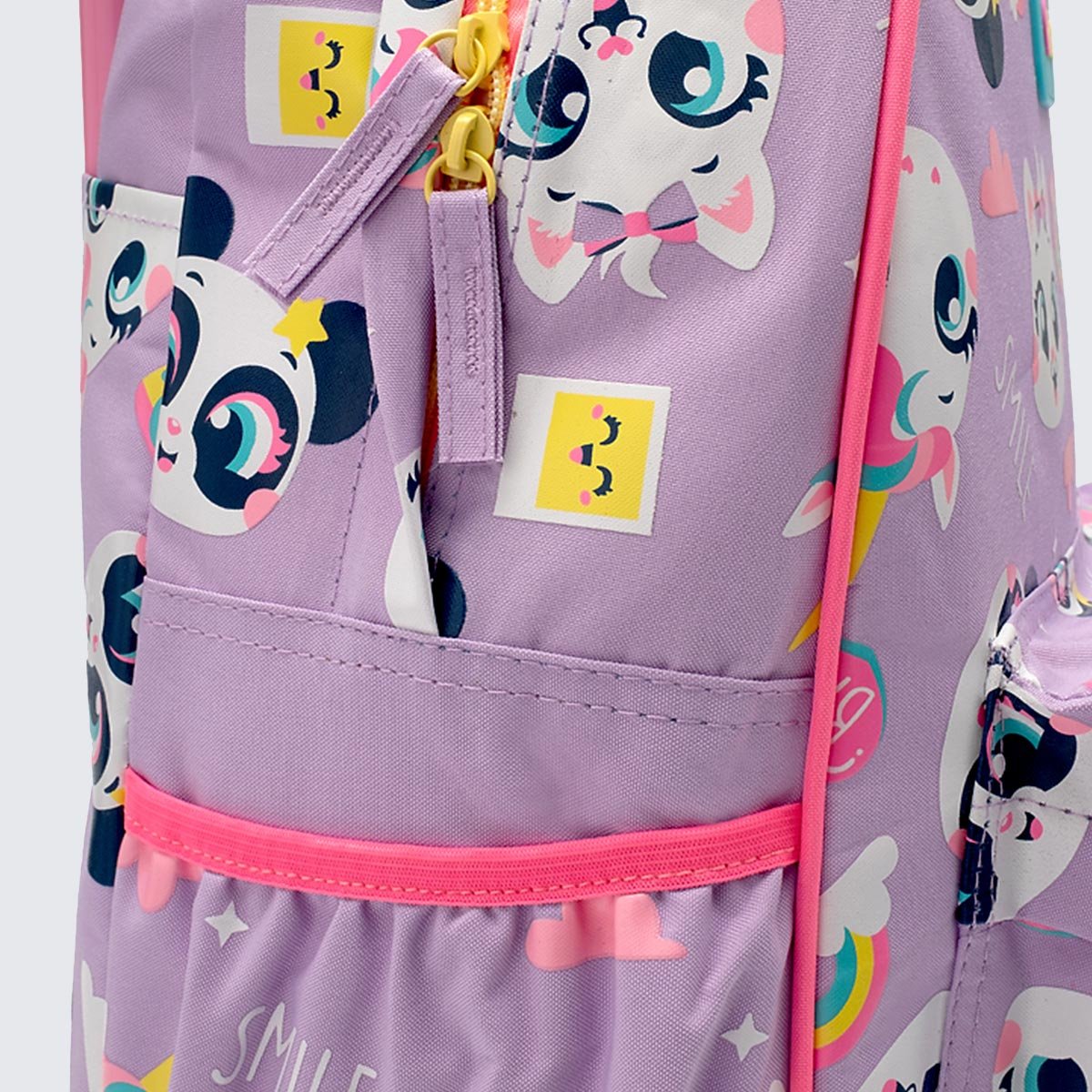 Mochila Puket com Rodinha Multibichos Best Friend Lilás 5