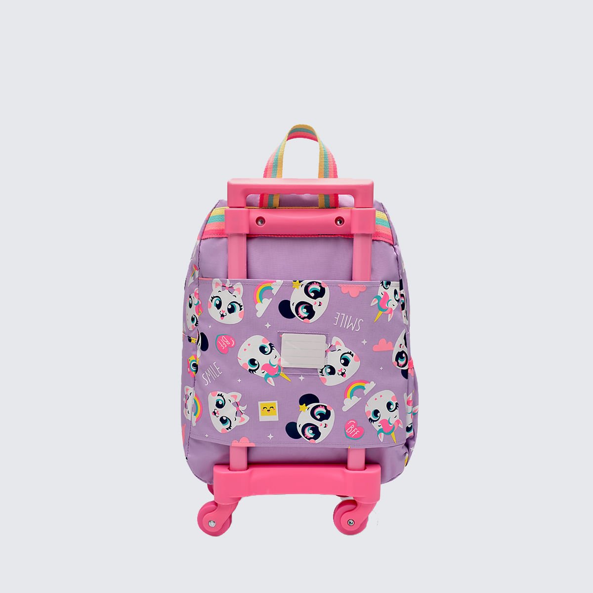 Mochila Puket com Rodinha Multibichos Best Friend Lilás 6
