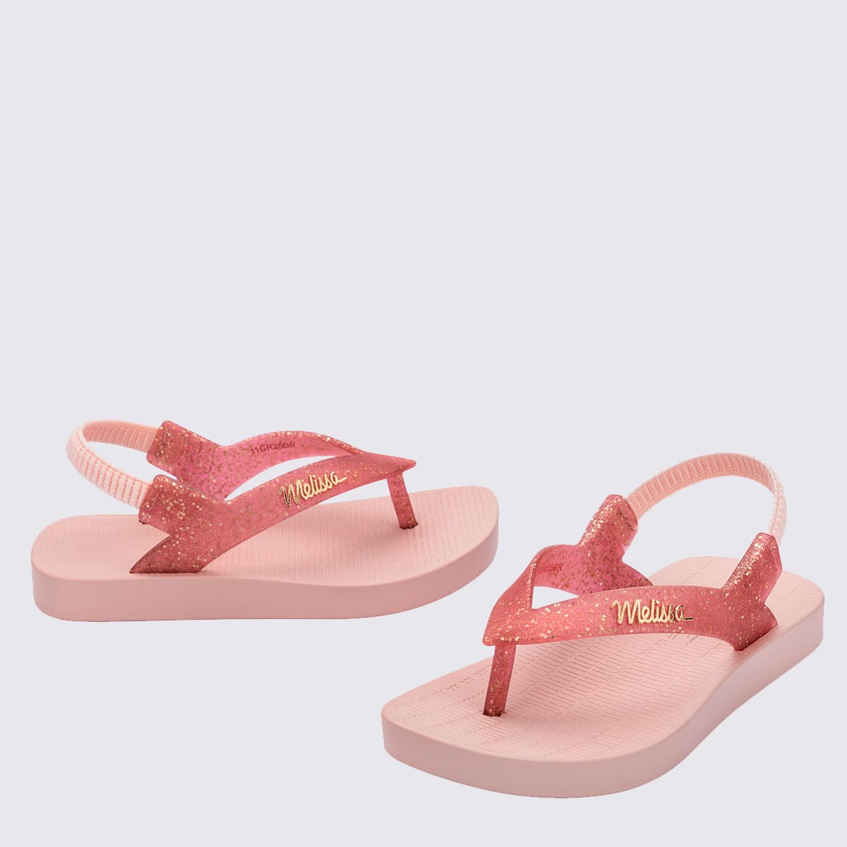 Mini Melissa Sun Long Beach Baby Rosa Glitter 35762 Rosa 4