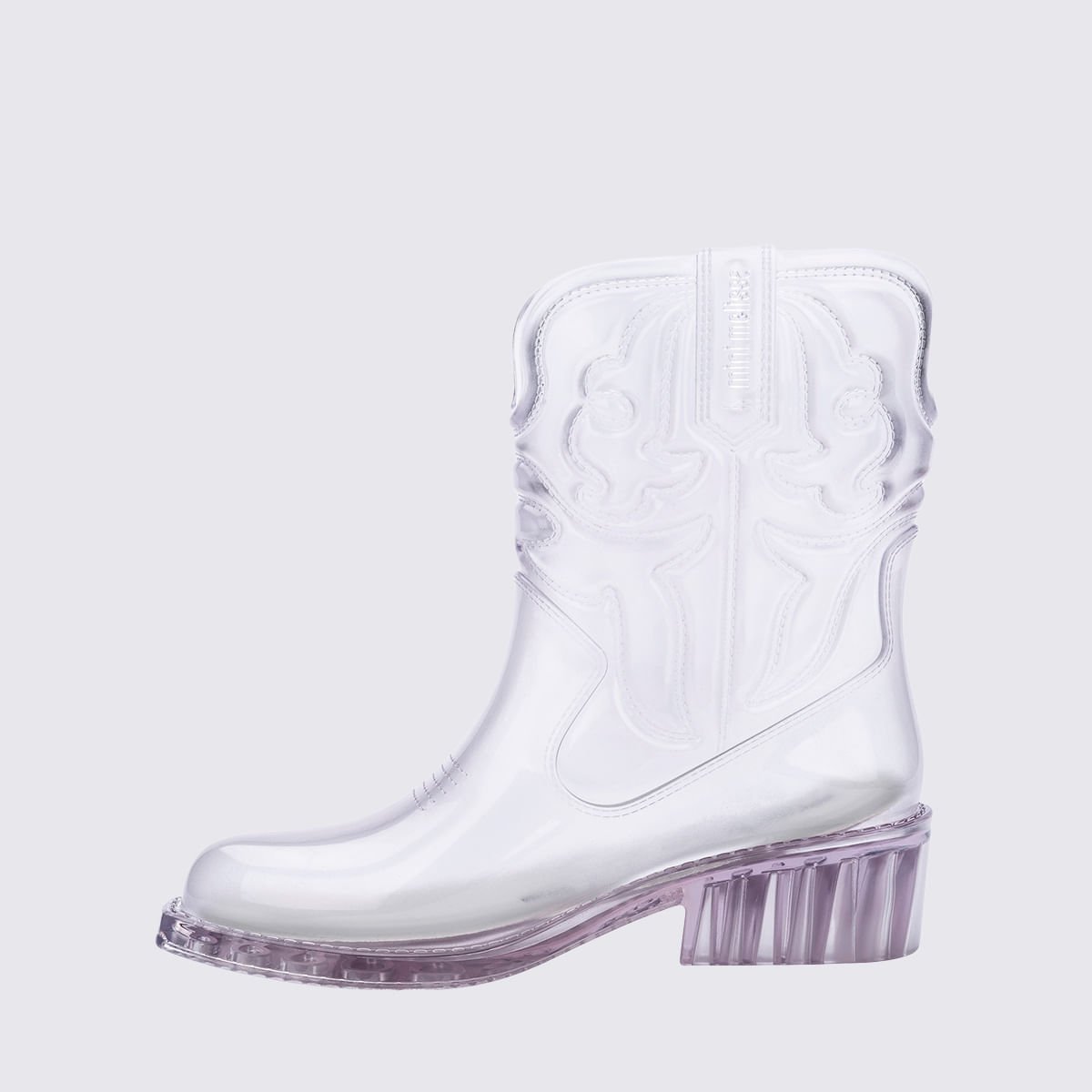 Mini Melissa Texas Boot infantil Vidro 36192 Transparente 2