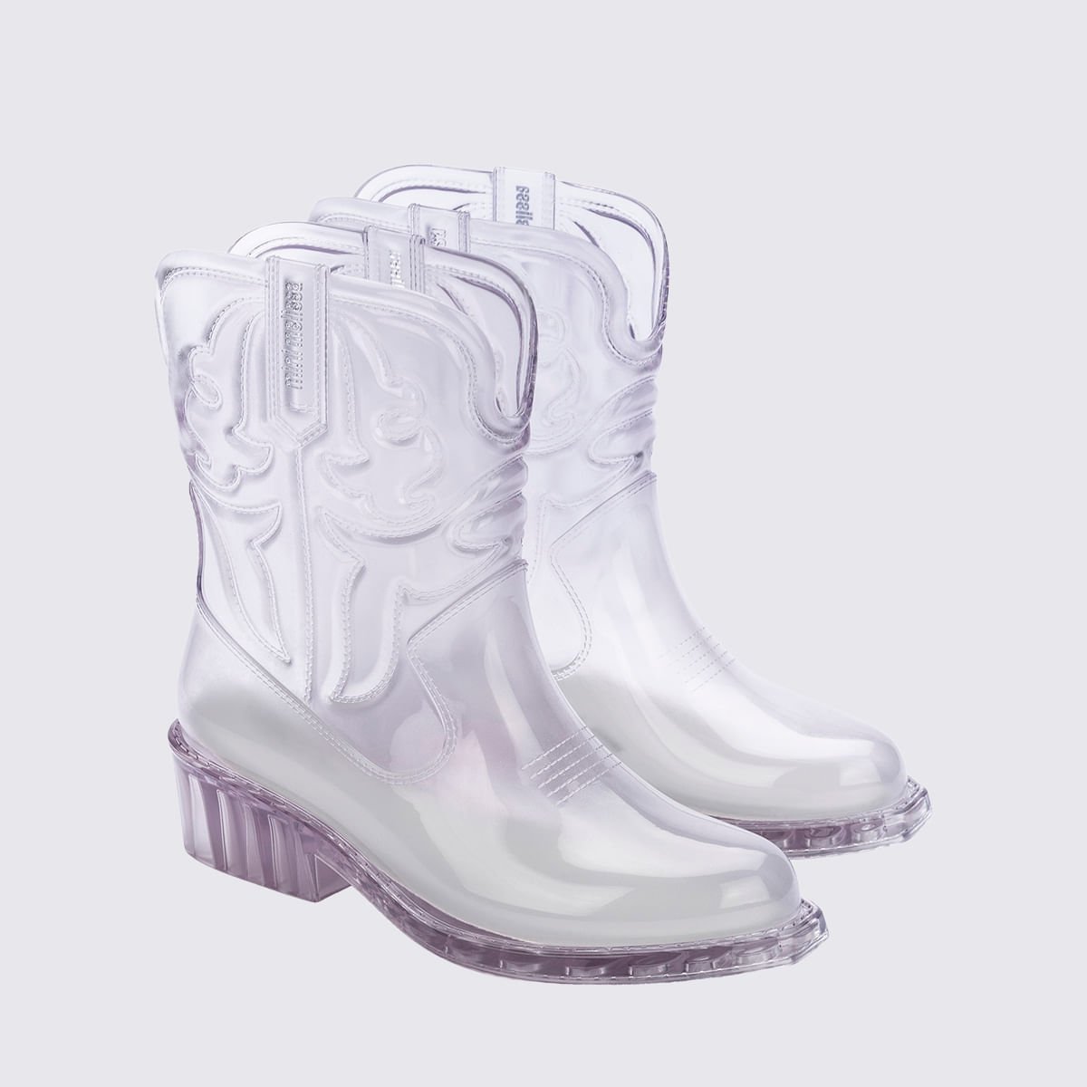 Mini Melissa Texas Boot infantil Vidro 36192 Transparente 3