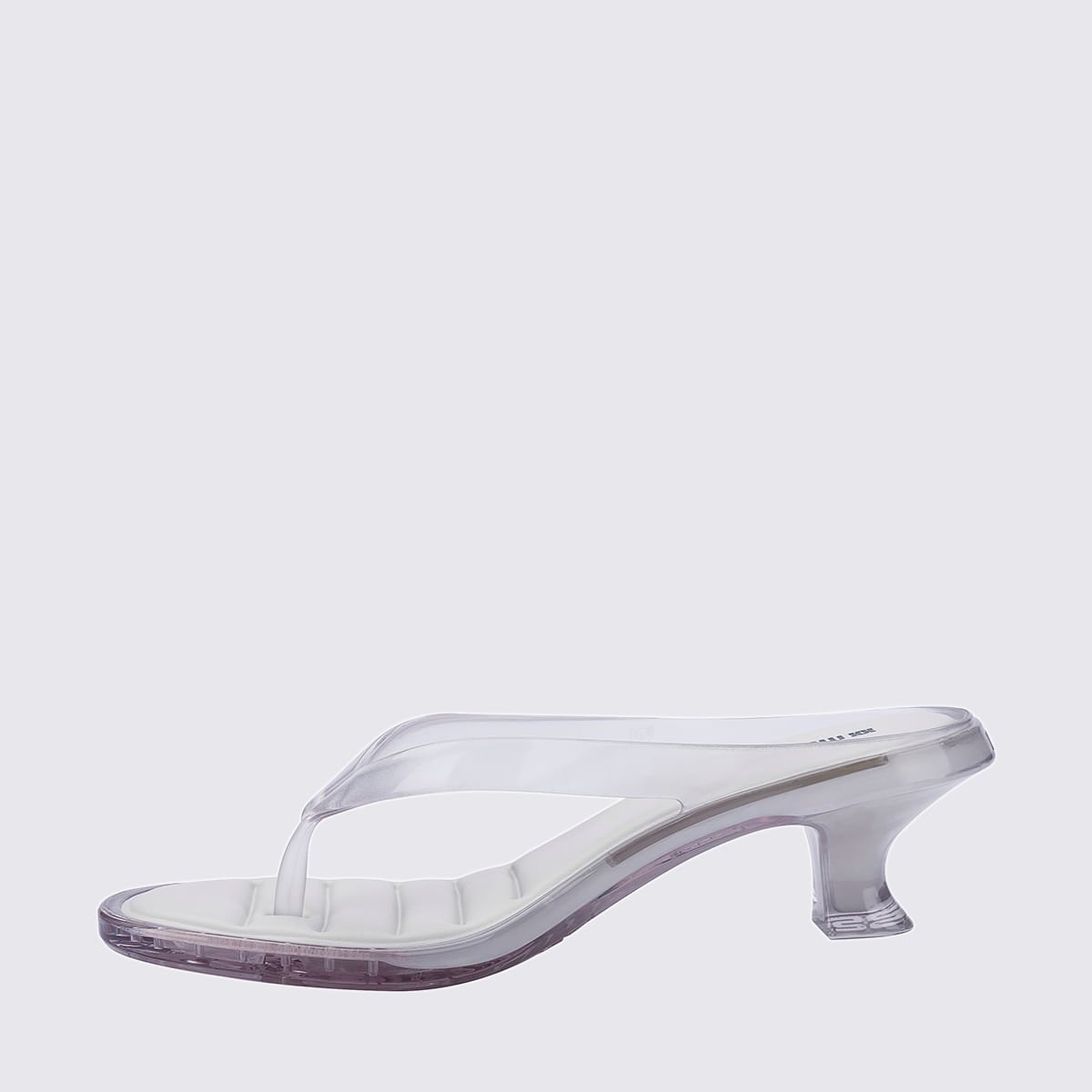 Melissa Thong Kitten Heel Vidro Branco 38068 Transparente 2