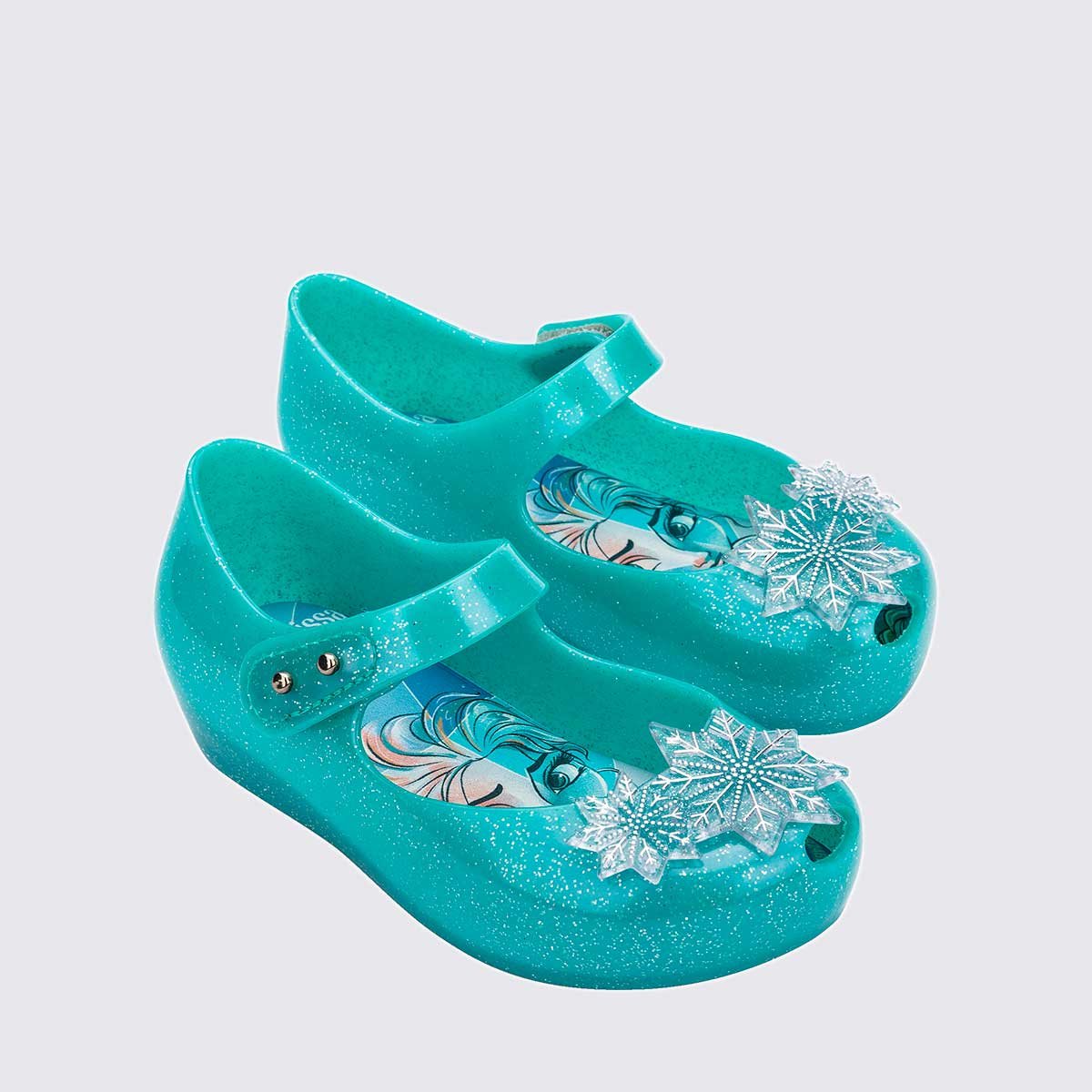 Mini Melissa Ultragirl + Disney Princess Baby Azul Iriodin Glitter 35937 Azul 3