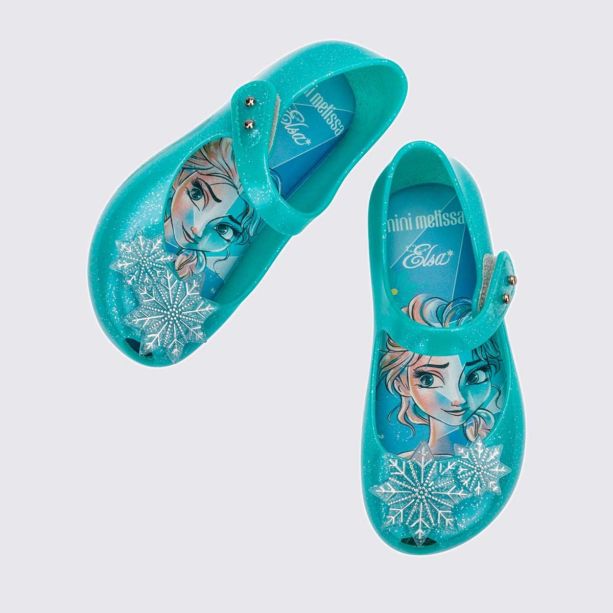 Mini Melissa Ultragirl + Disney Princess Baby Azul Iriodin Glitter 35937 Azul 5