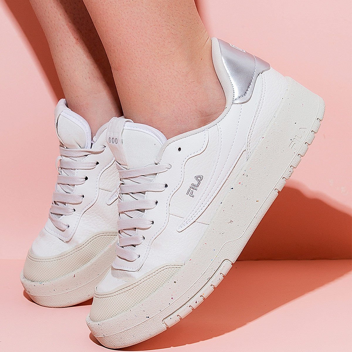 Tênis Fila Cozy Branco Prata F02L00244 Branco 6