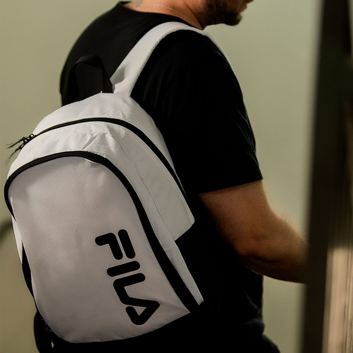 Mochila Fila College Letter Branco 1331313 Branco 7