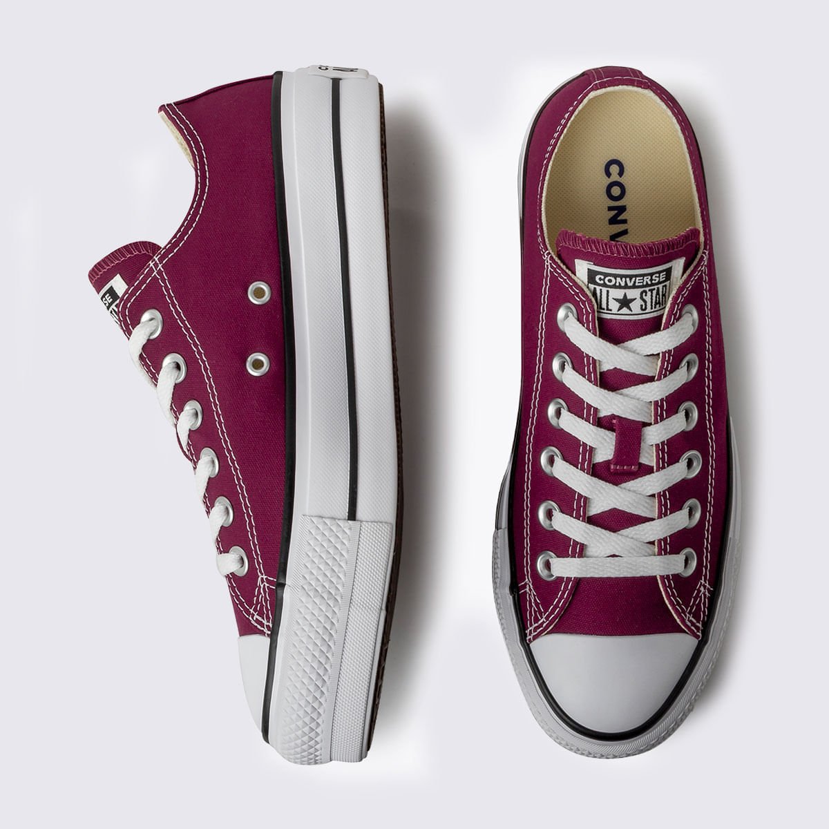 Tênis Converse Chuck Taylor All Star Platform Ox Bordo CT04950004 Bordô 5