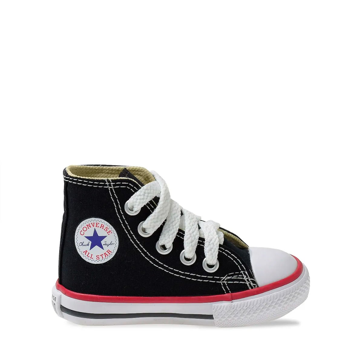 Tênis Converse Chuck Taylor All Star Infantil Preto Vermelho CK00030007